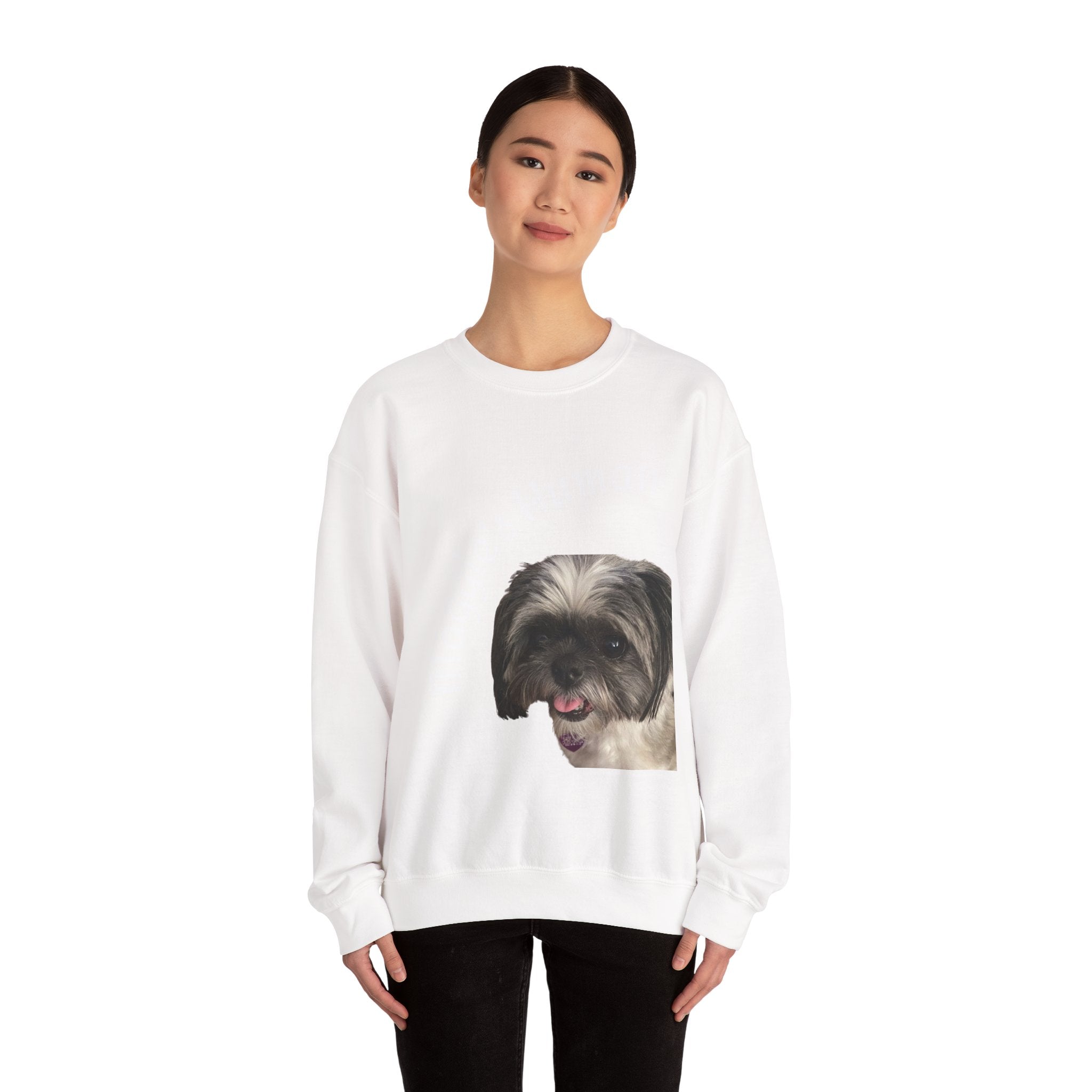 Pet Parent Sweatshirt — “Maggie’s Human” Personalized Dog Crewneck