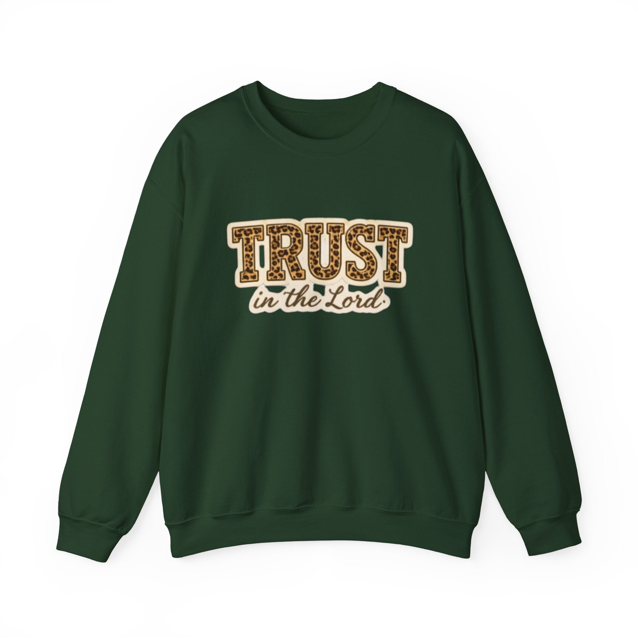 Trust in the Lord Crewneck Sweatshirt — Christian Faith Inspirational Pullover