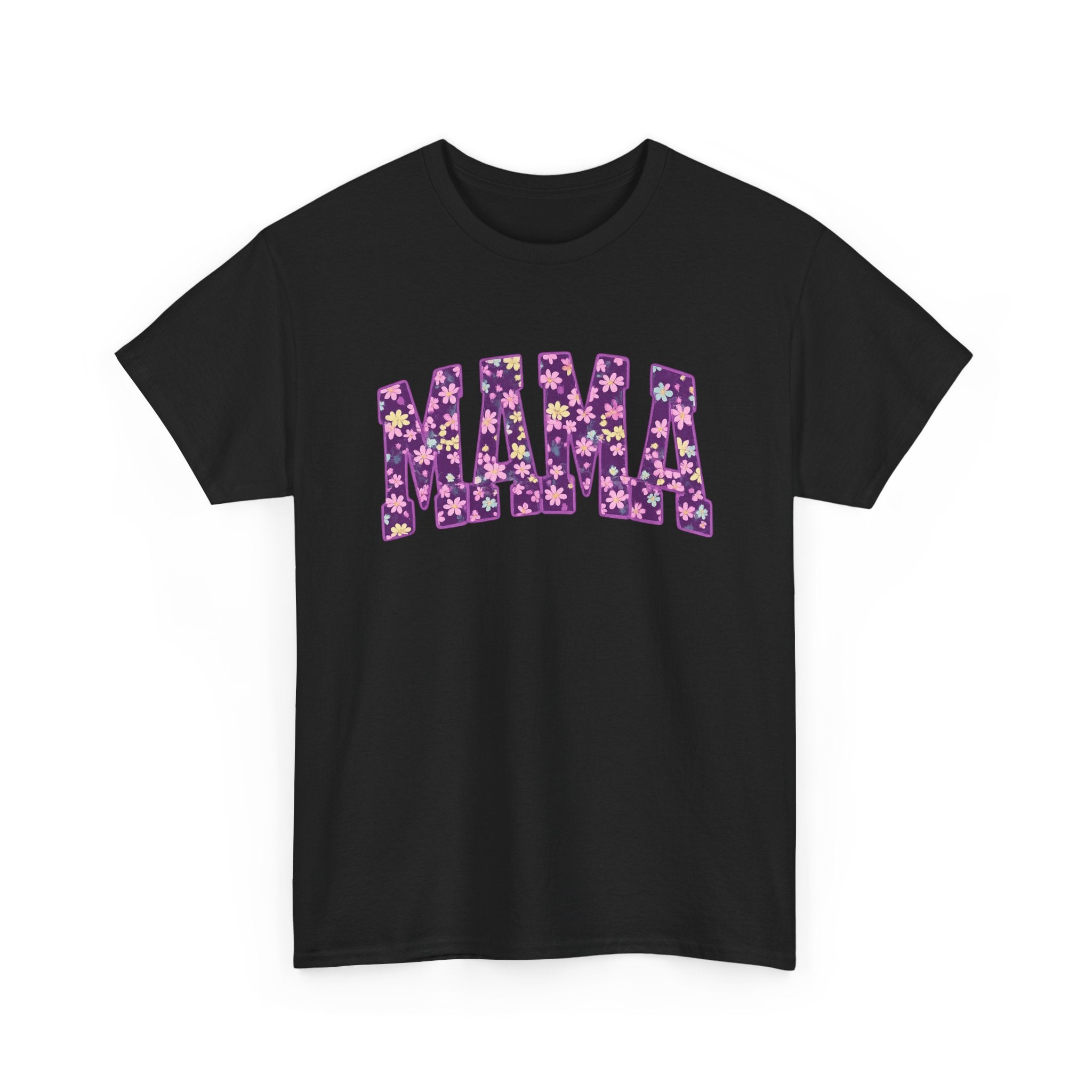 Mama Floral Tee — Purple Flower Mom Shirt for Mother's Day & Everyday
