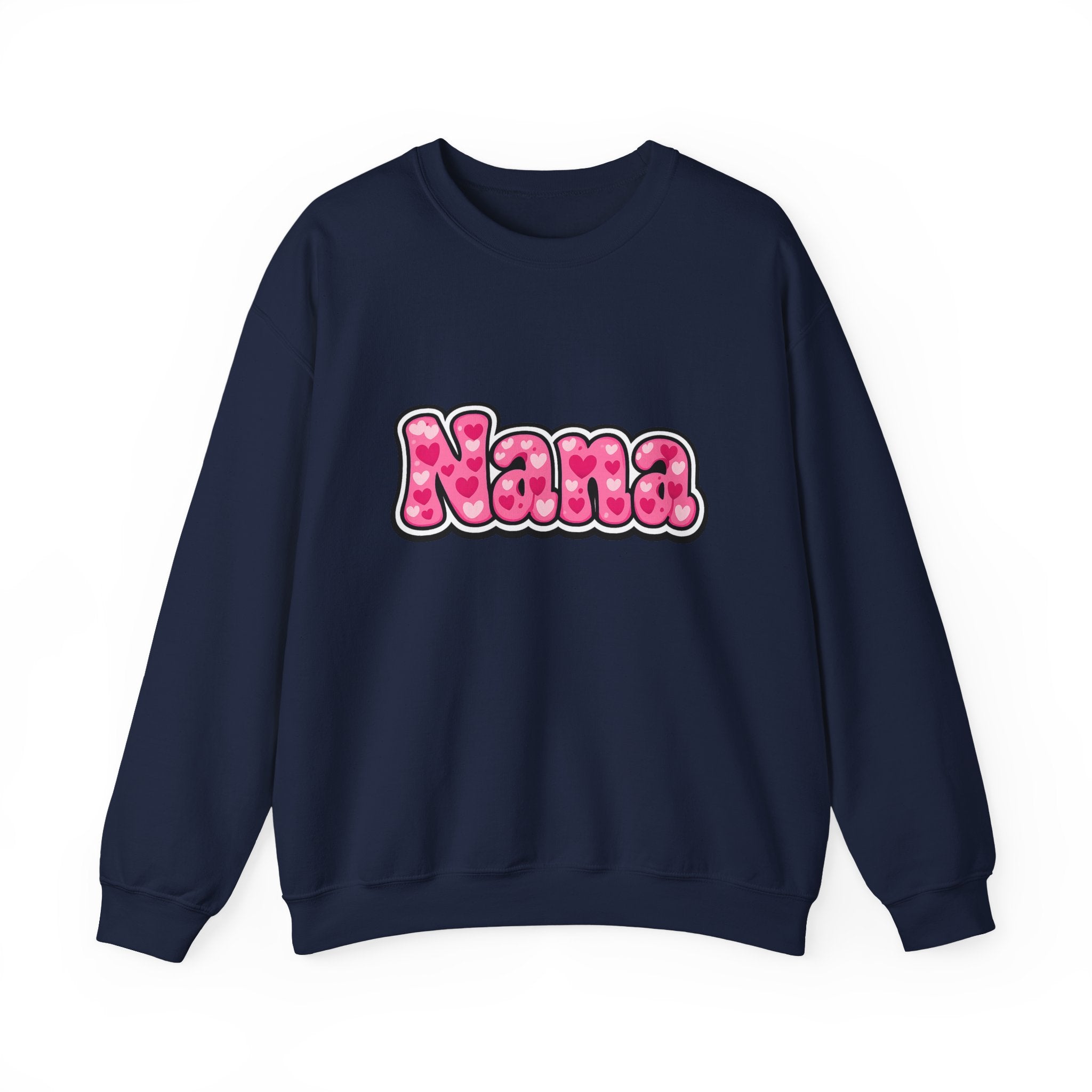 Nana Pink Bubble Text Sweatshirt — Cozy Grandma Gift