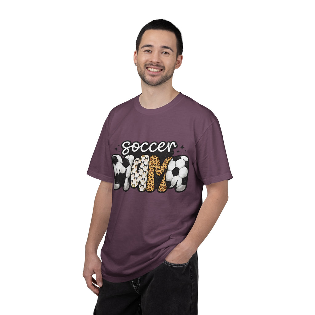 Soccer Mom T-Shirt — Leopard & Ball Graphic Tee for Soccer Moms
