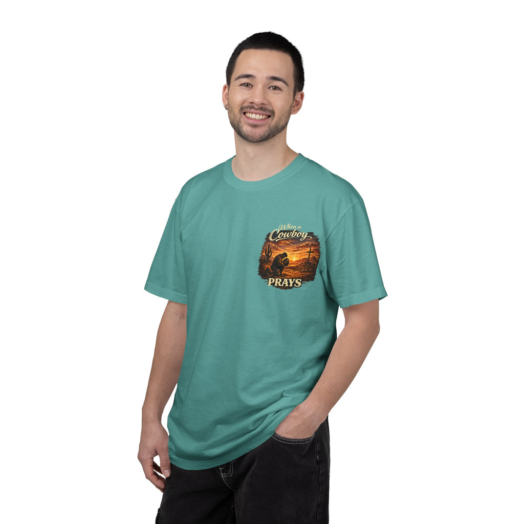 When a Cowboy Prays T-Shirt