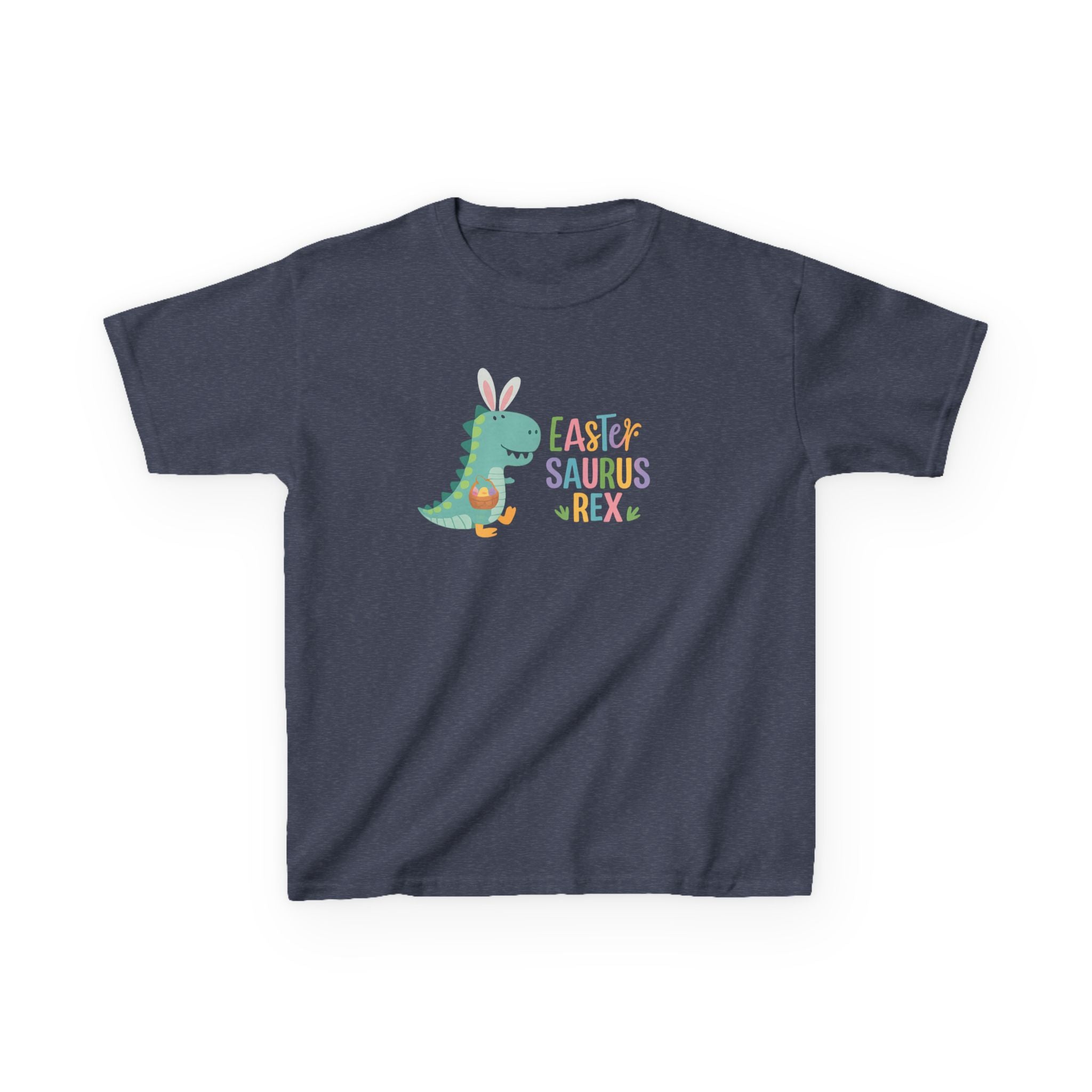Kids T-Shirt — "Easter Saurus Rex" Cute Easter Dinosaur Tee