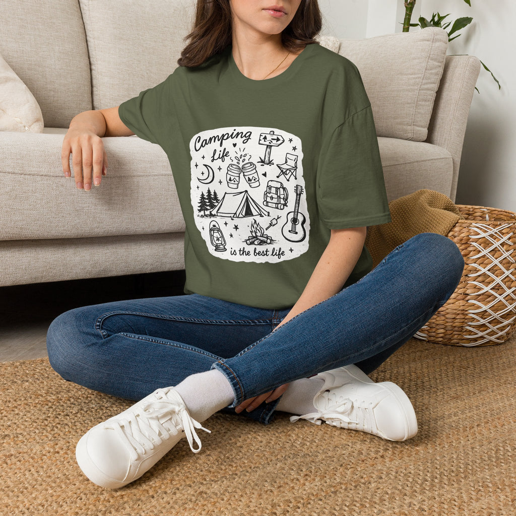 Camping Life T-Shirt — 'Camping Life is the Best Life' Graphic Tee for Outdoor Lovers