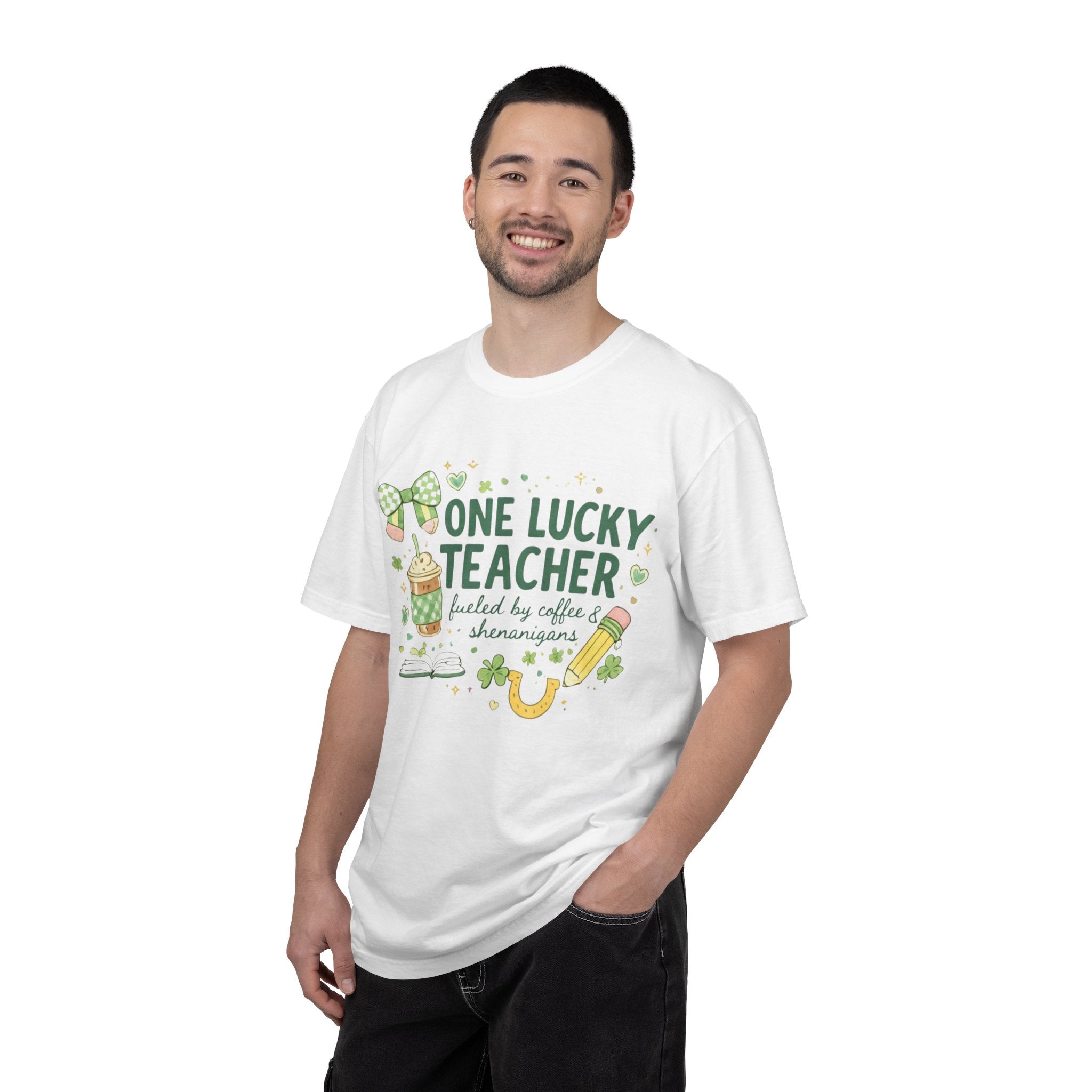 Teacher T-Shirt — "One Lucky Teacher" St. Patrick’s Day Graphic Tee