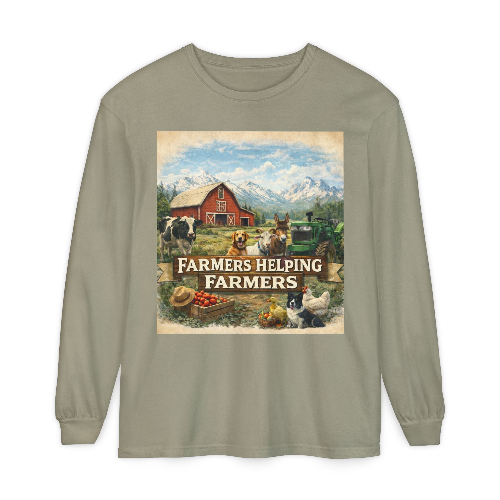 Farmers Helping Farmers Long Sleeve Tee