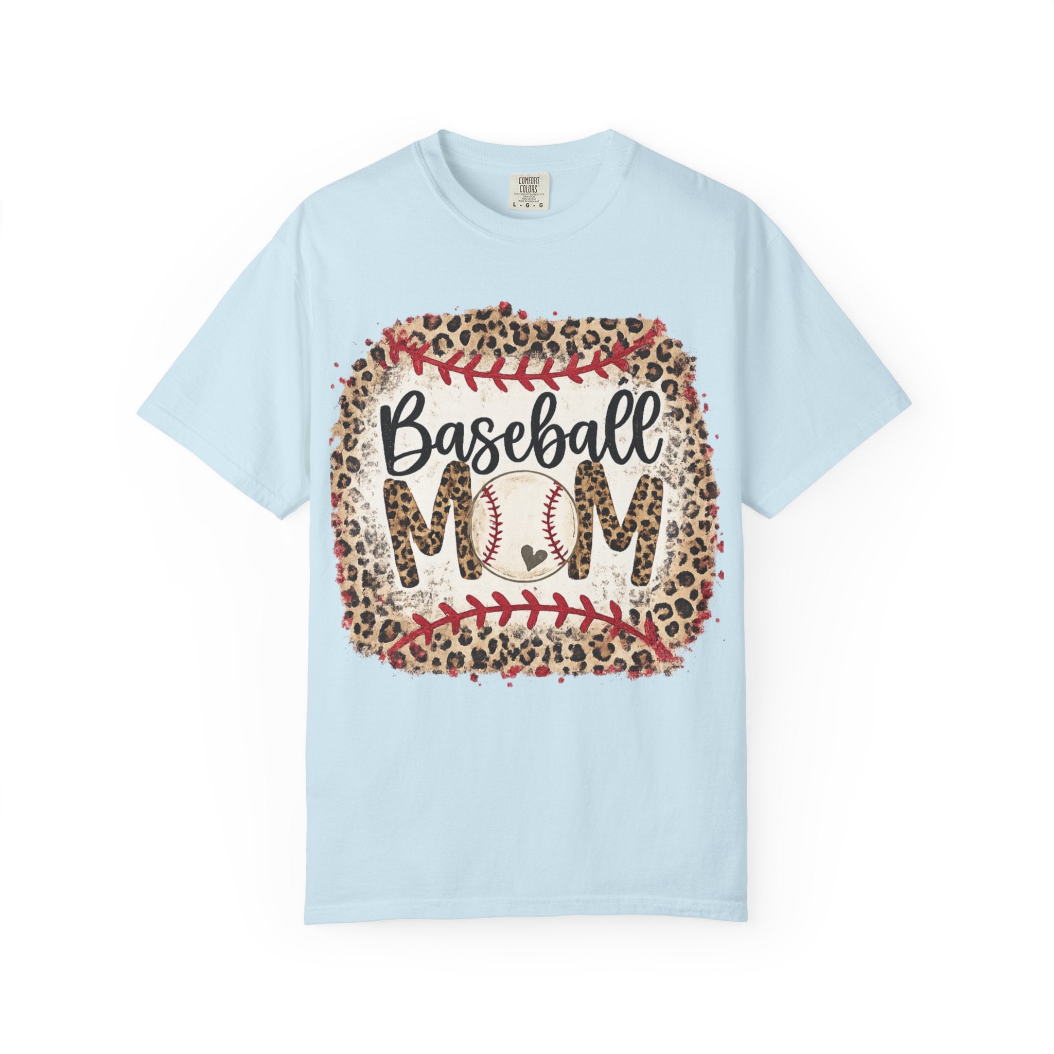 Baseball Mom Leopard Print T-Shirt