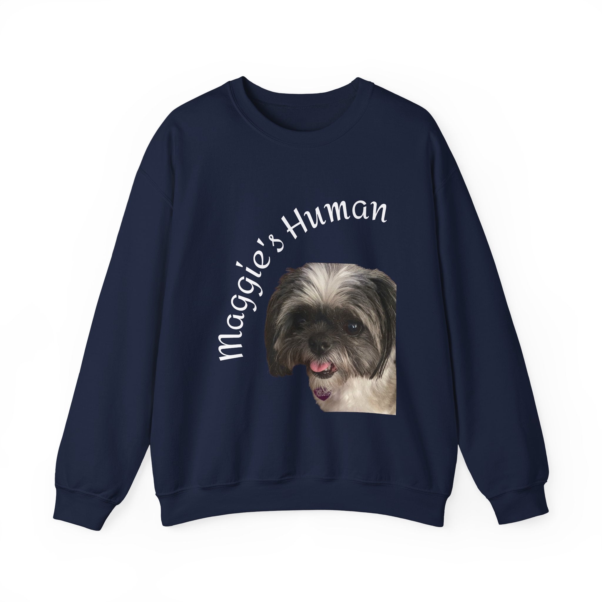 Pet Parent Sweatshirt — “Maggie’s Human” Personalized Dog Crewneck
