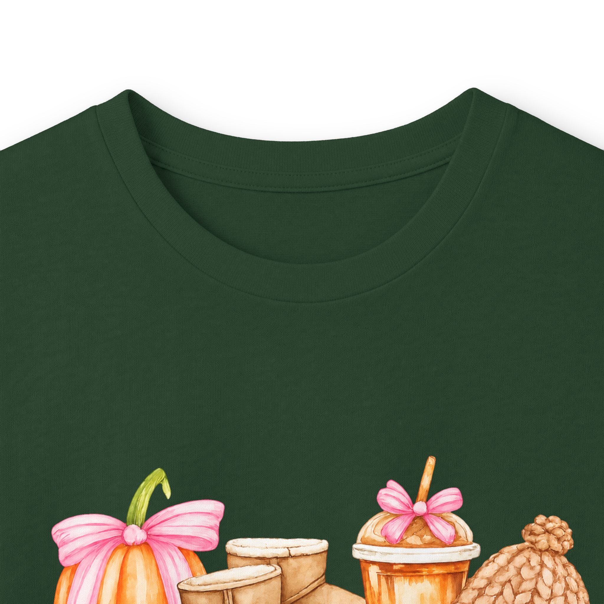 Long Sleeve Tee - Watercolor Pumpkins "#fallbasics" Fall Graphic