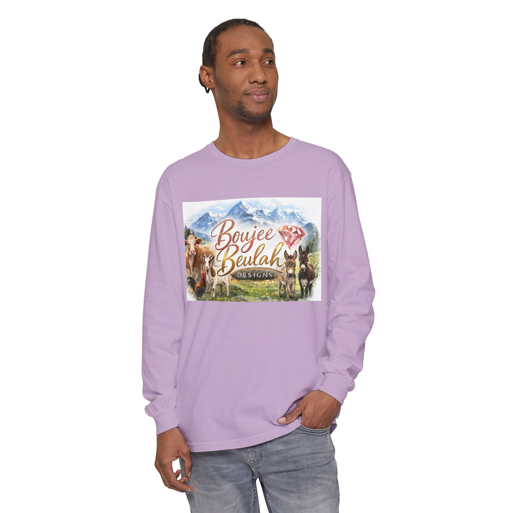 Boujee Beulah Farm Crew Long Sleeve T-Shirt