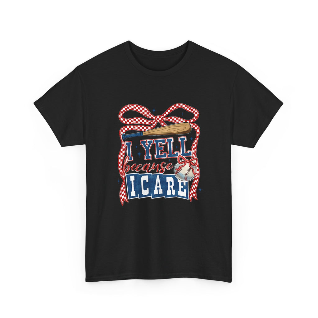 T-Shirt - I Yell Because I Care Patriotic Teacher Appreciation Tee