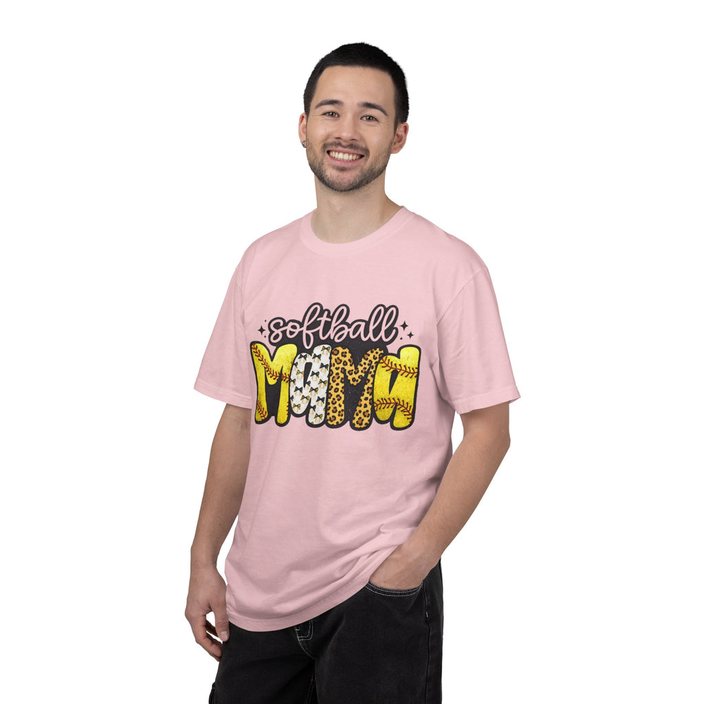 Softball Mom T-Shirt — Leopard & Stitch Graphic Tee