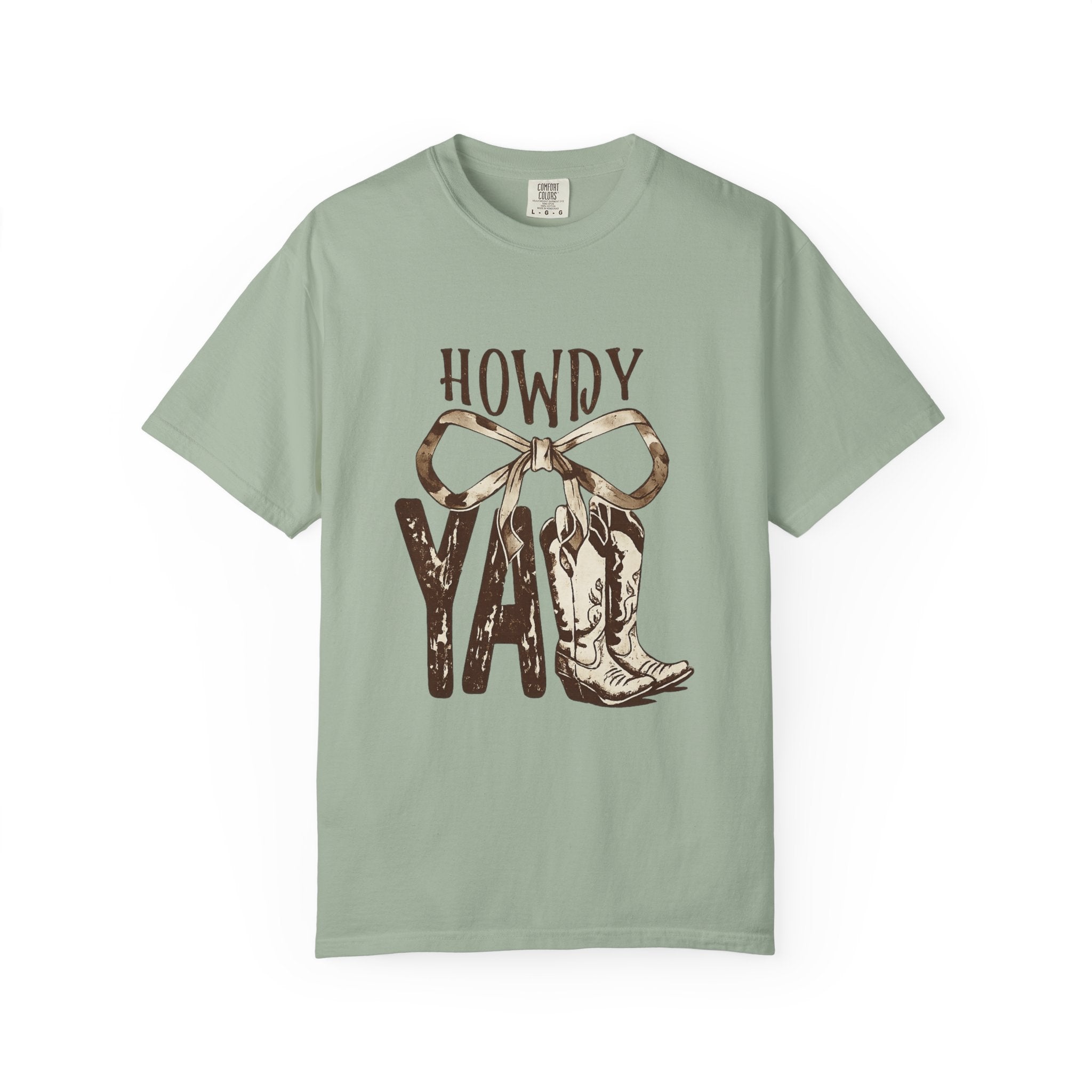 Howdy Y'all Cowboy Boots T-Shirt — Western Graphic Tee
