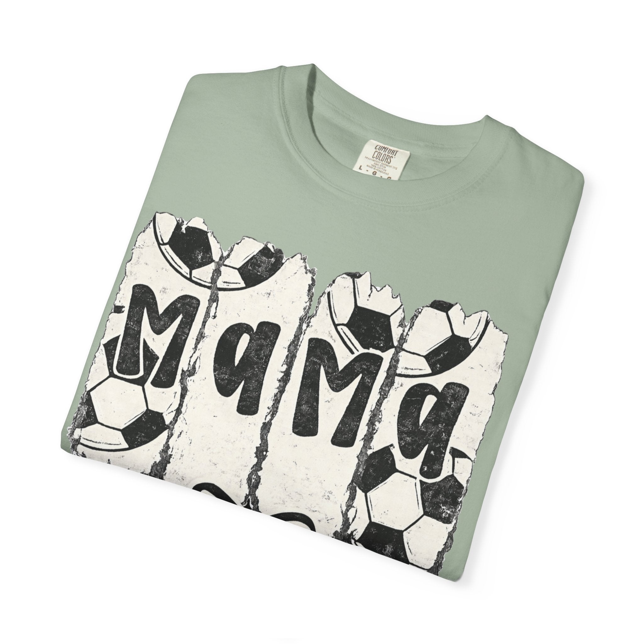 Mama Soccer T-Shirt — Vintage Soccer Ball Mama Tee for Moms