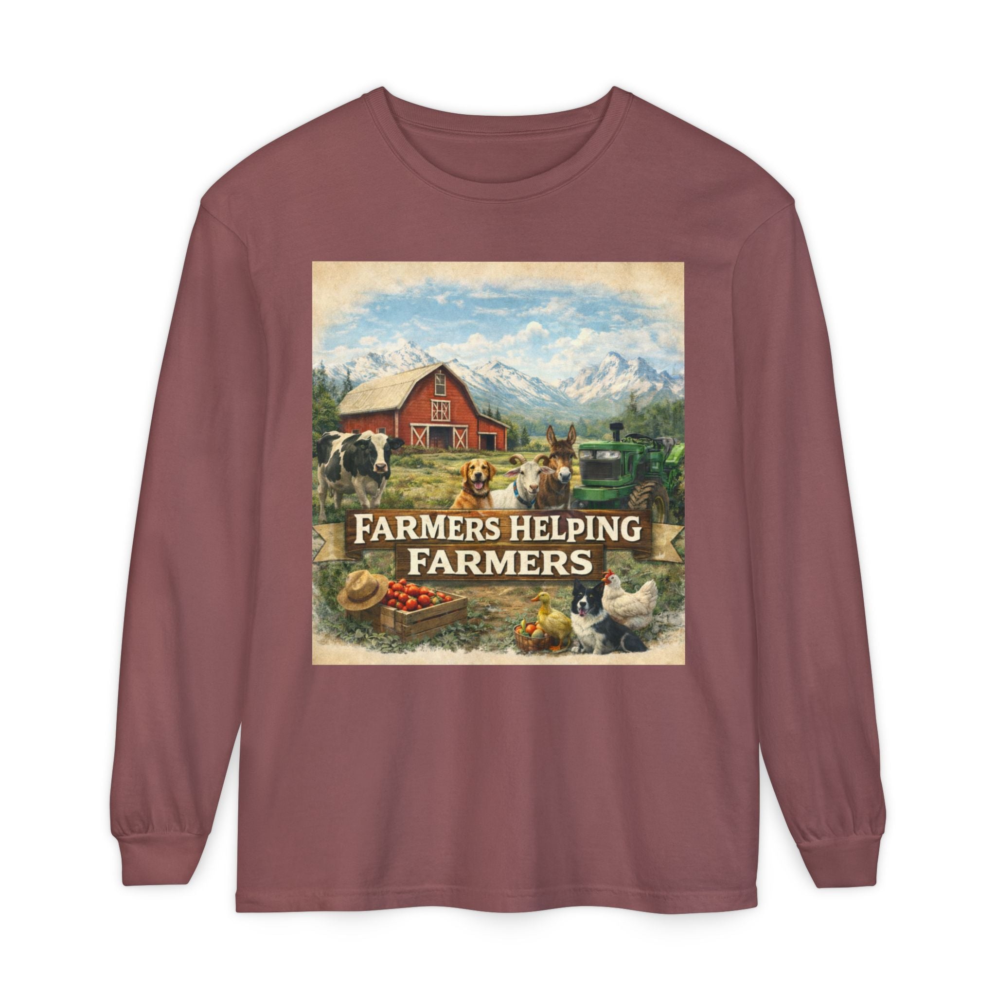 Farmers Helping Farmers Long Sleeve Tee
