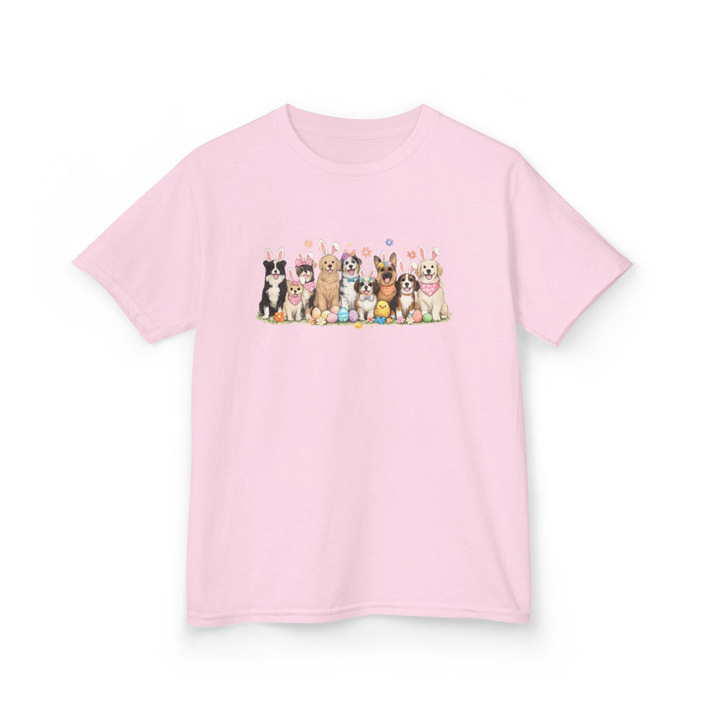 Kids Tee — Cute Row of Party Dogs Graphic