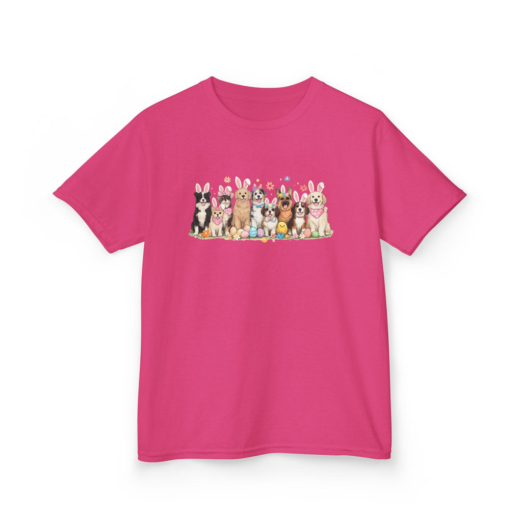 Kids Tee — Cute Row of Party Dogs Graphic