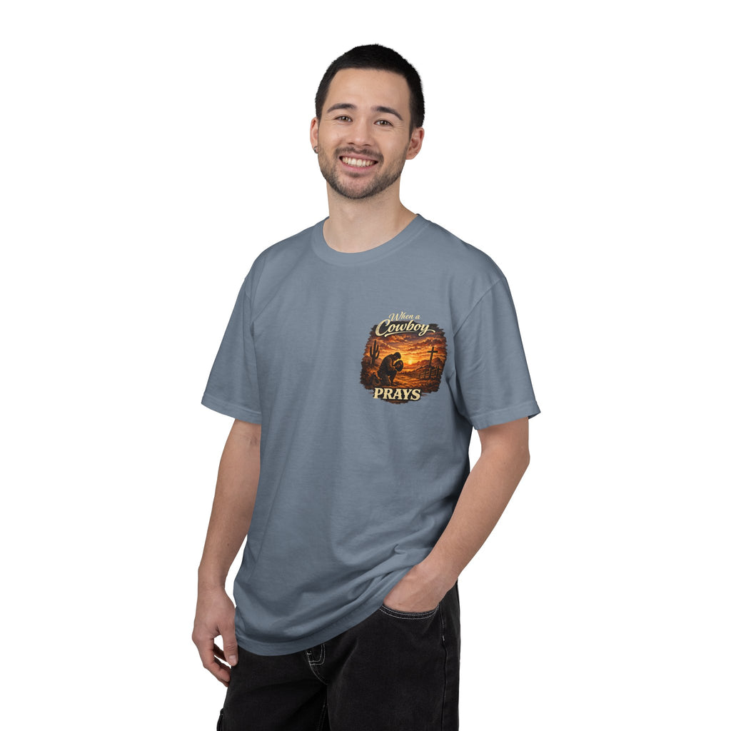 When a Cowboy Prays T-Shirt
