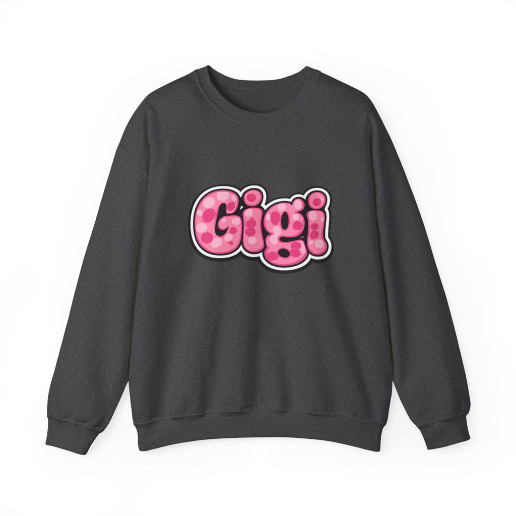 Gigi Pink Bubble Letter Crewneck Sweatshirt