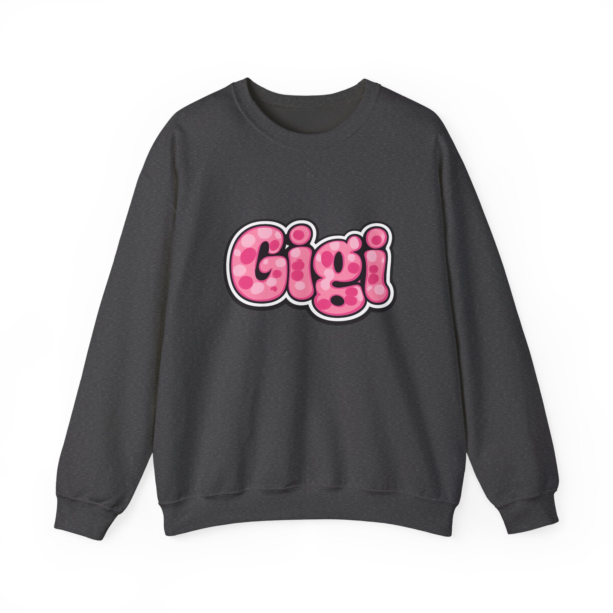 Gigi Pink Bubble Letter Crewneck Sweatshirt