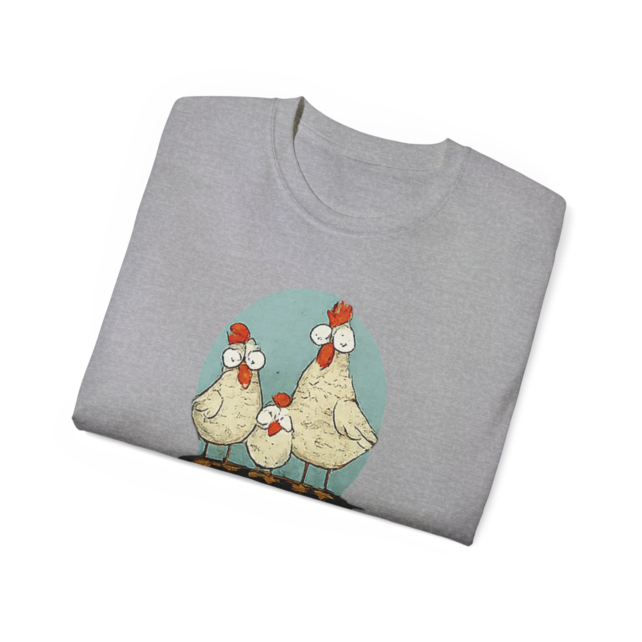 Chicken Dad T-Shirt — Funny Farm Dad Tee with Hen Family Graphic