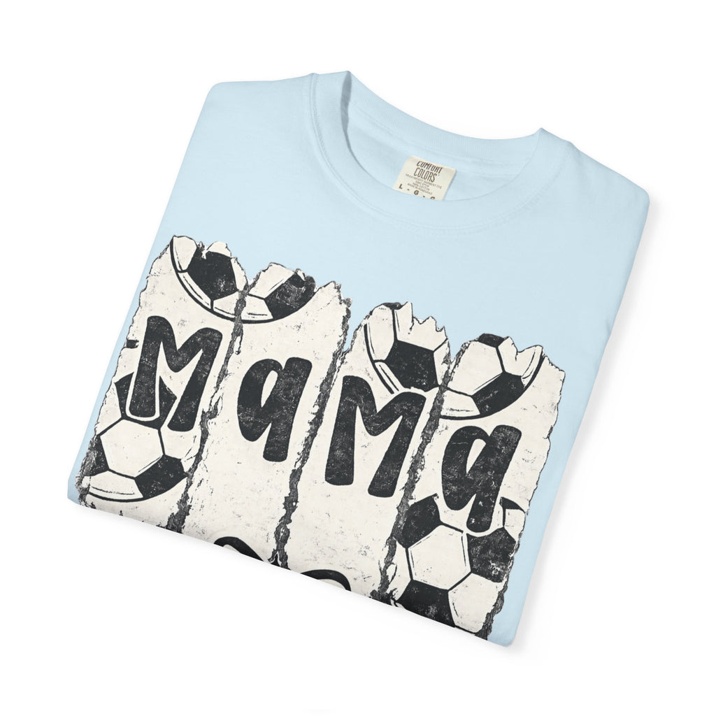 Mama Soccer T-Shirt — Vintage Soccer Ball Mama Tee for Moms