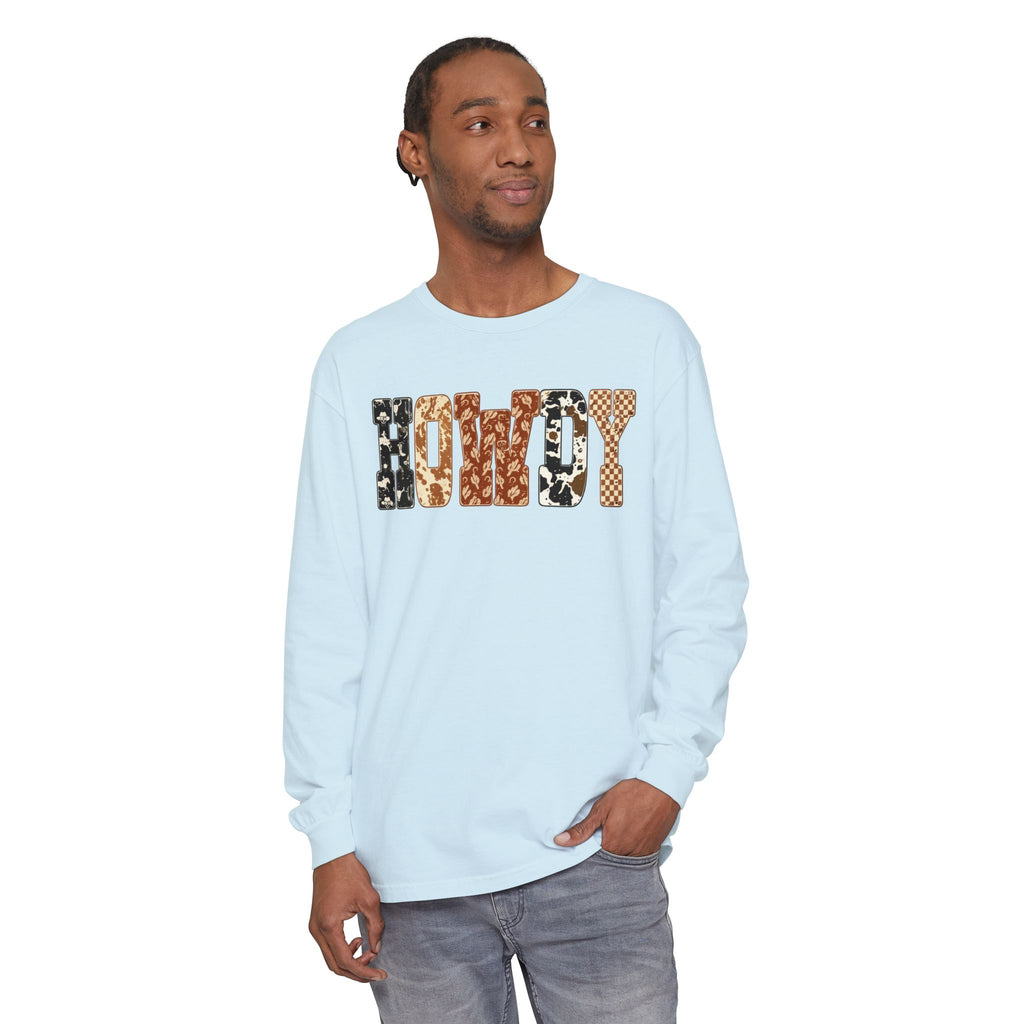 Howdy Pattern Long Sleeve Tee
