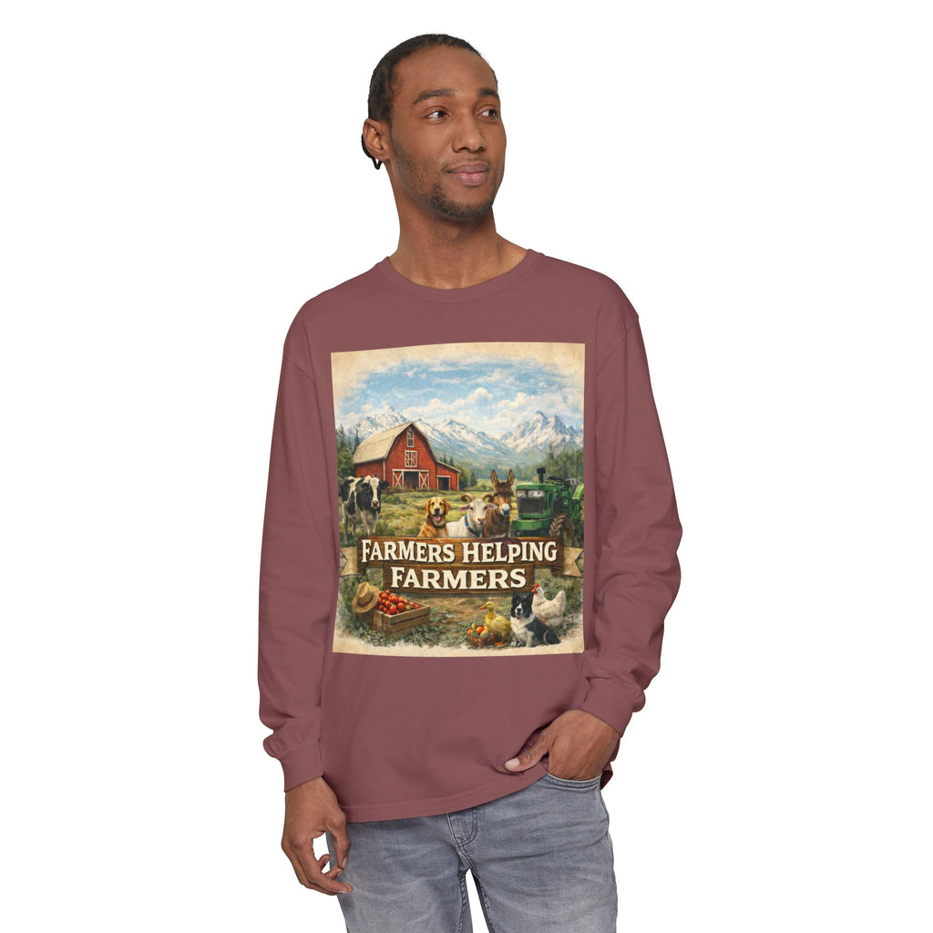 Farmers Helping Farmers Long Sleeve Tee