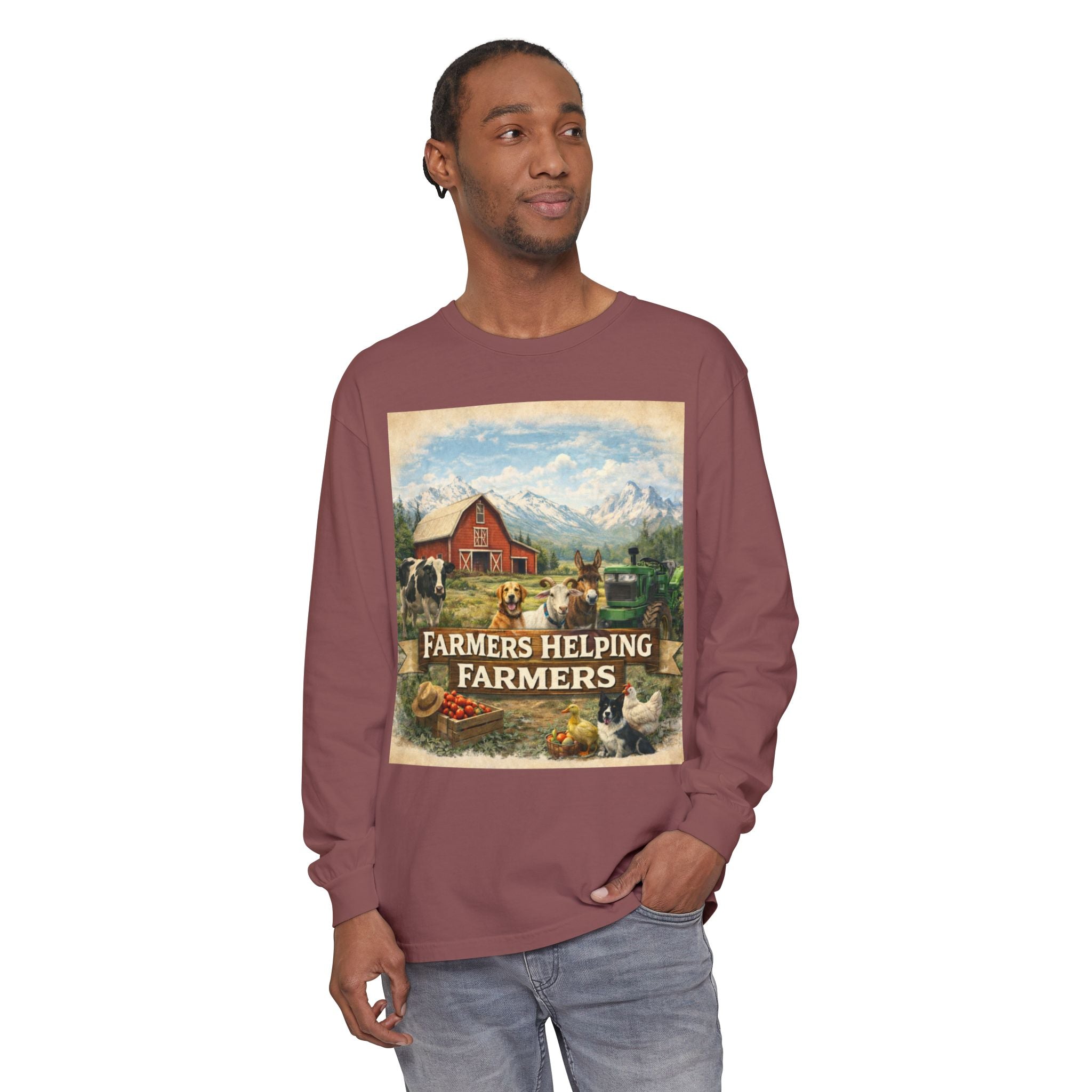 Farmers Helping Farmers Long Sleeve Tee