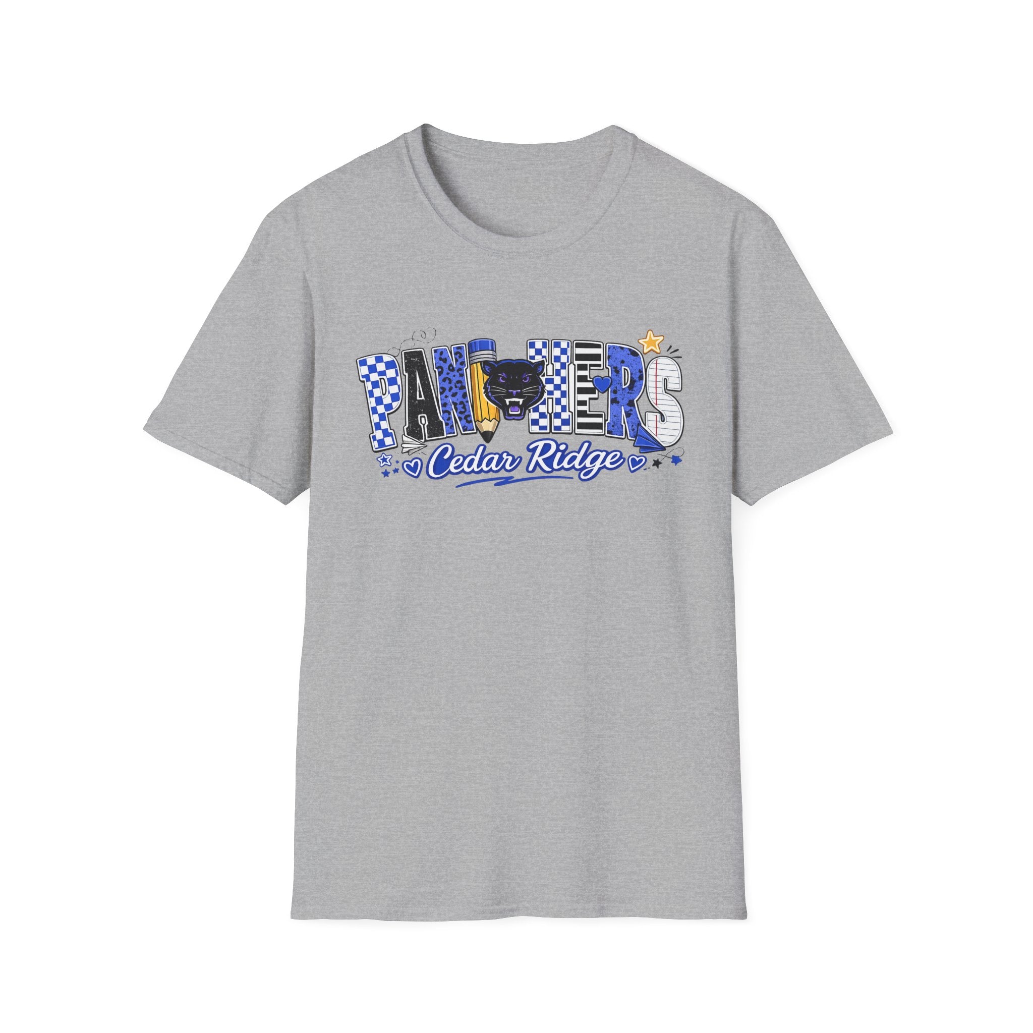 Panthers Cedar Ridge T-Shirt — School Spirit Blue Mascot Tee