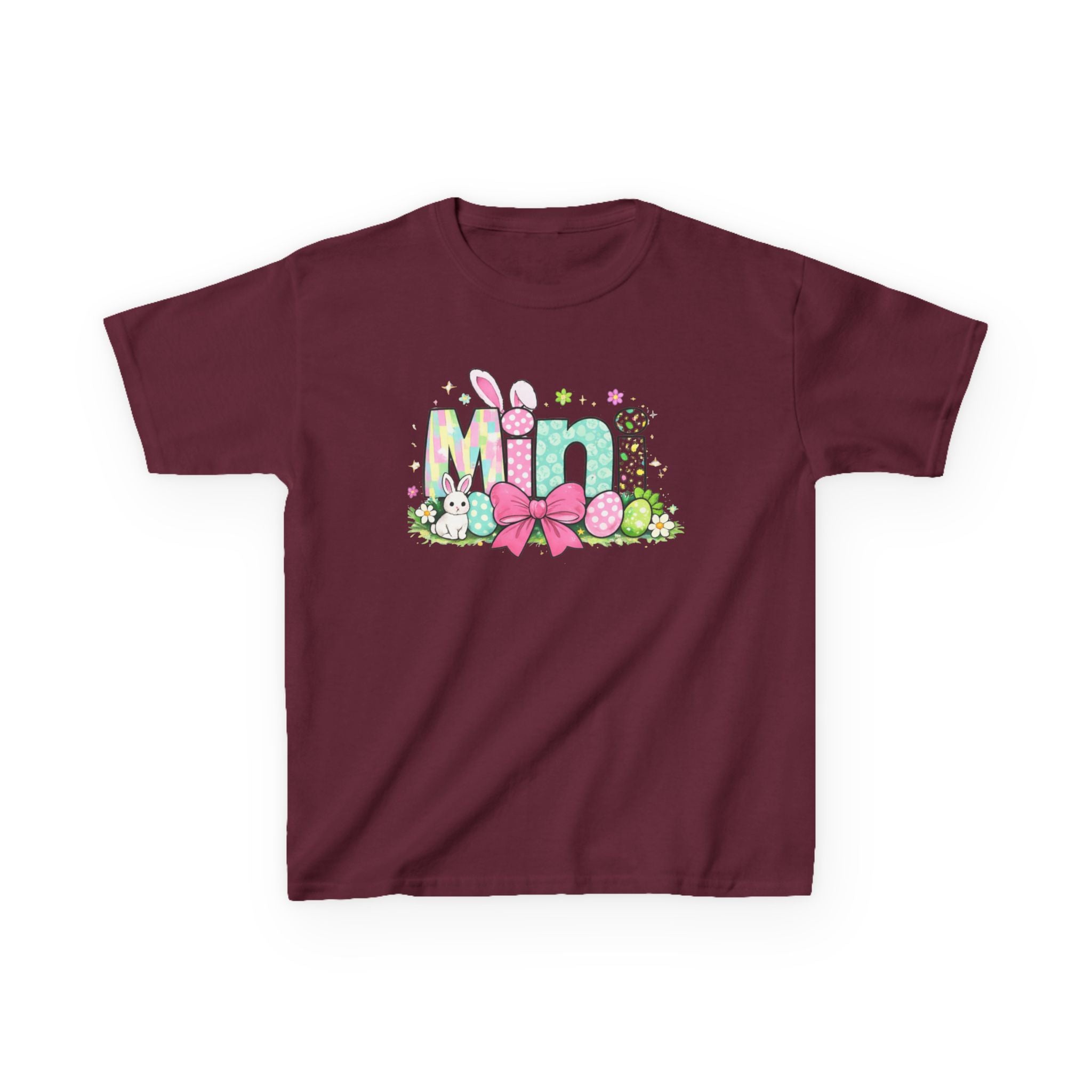 Kids Tee — "Mini" Easter Bunny Floral Design