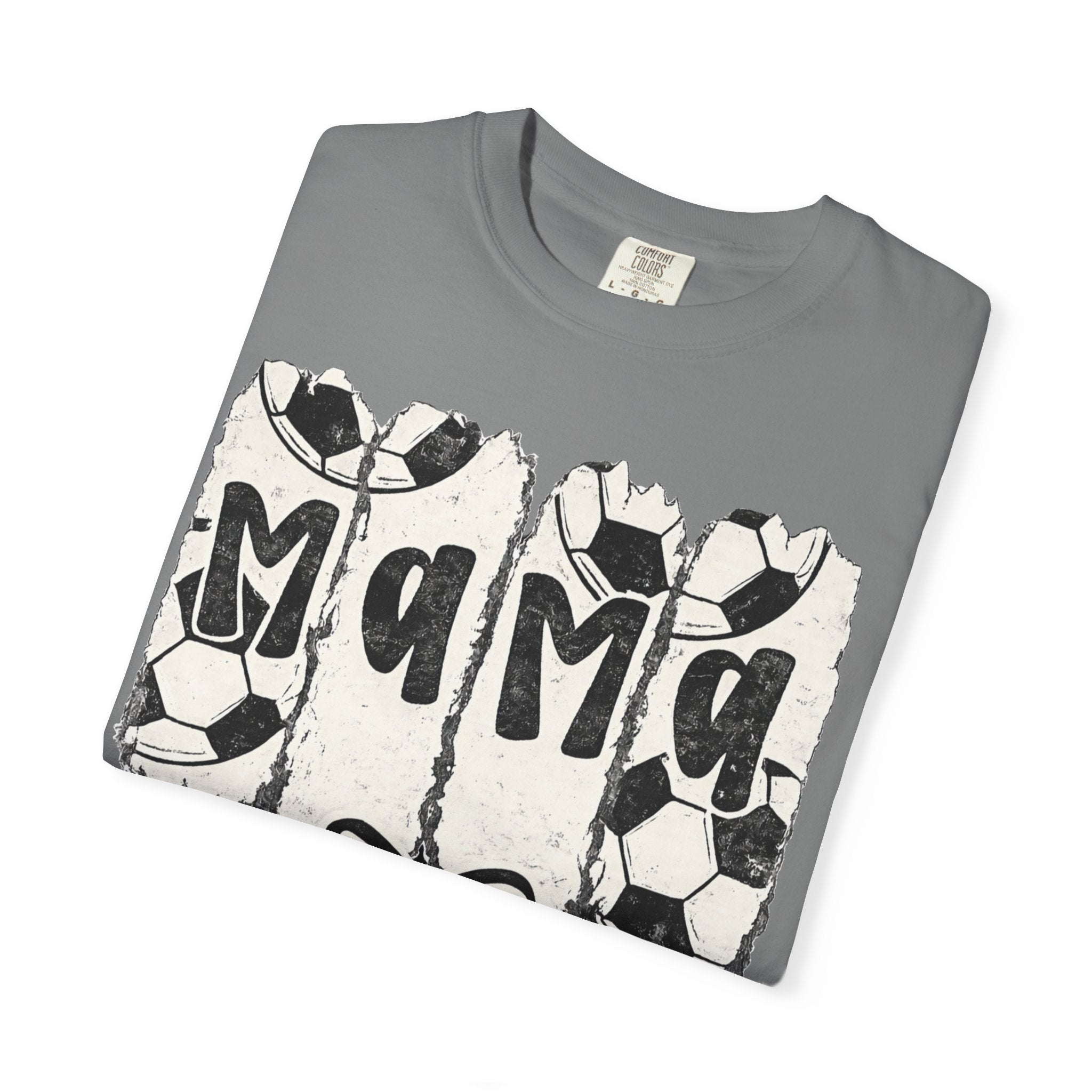 Mama Soccer T-Shirt — Vintage Soccer Ball Mama Tee for Moms