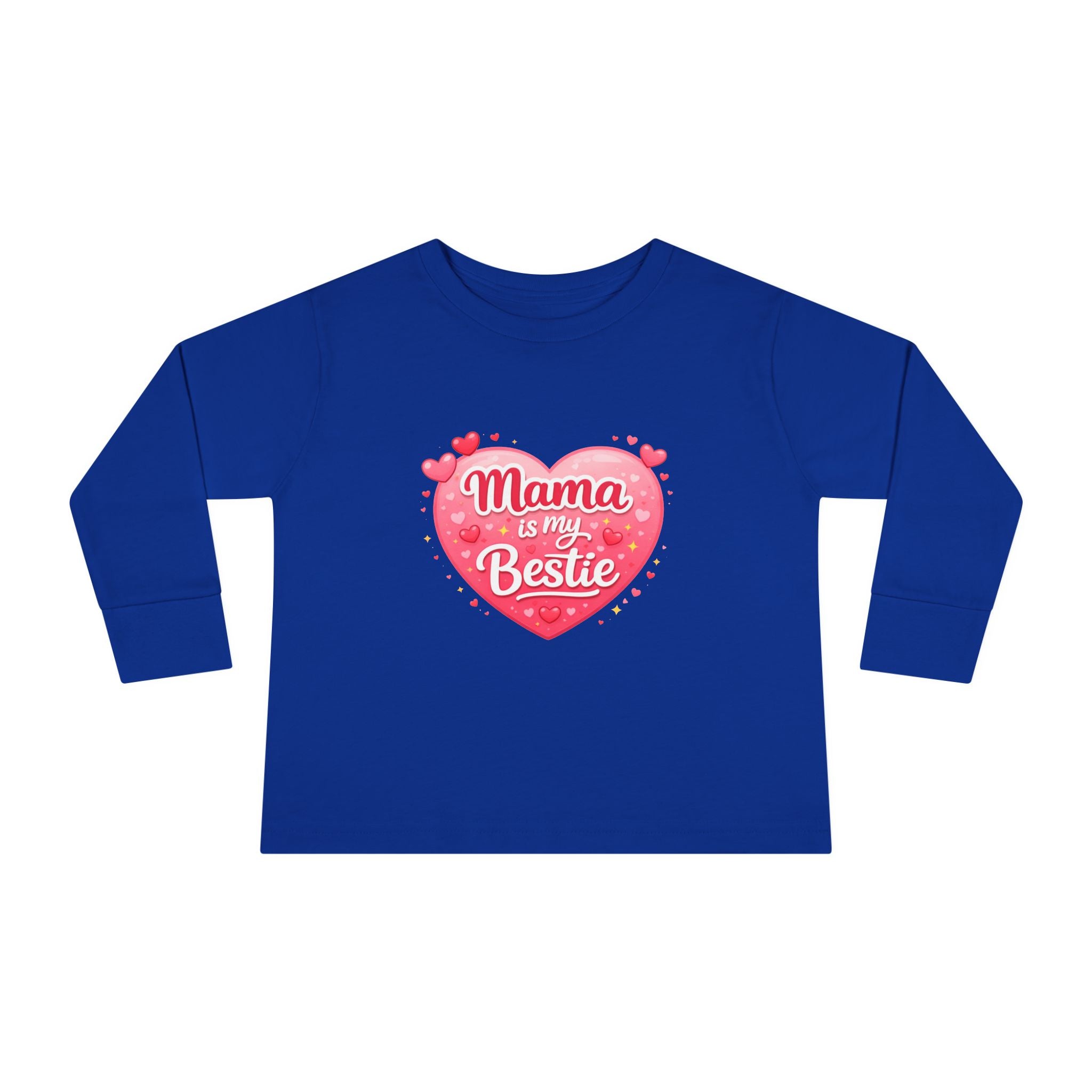 Mama Is My Bestie Toddler Long Sleeve Tee