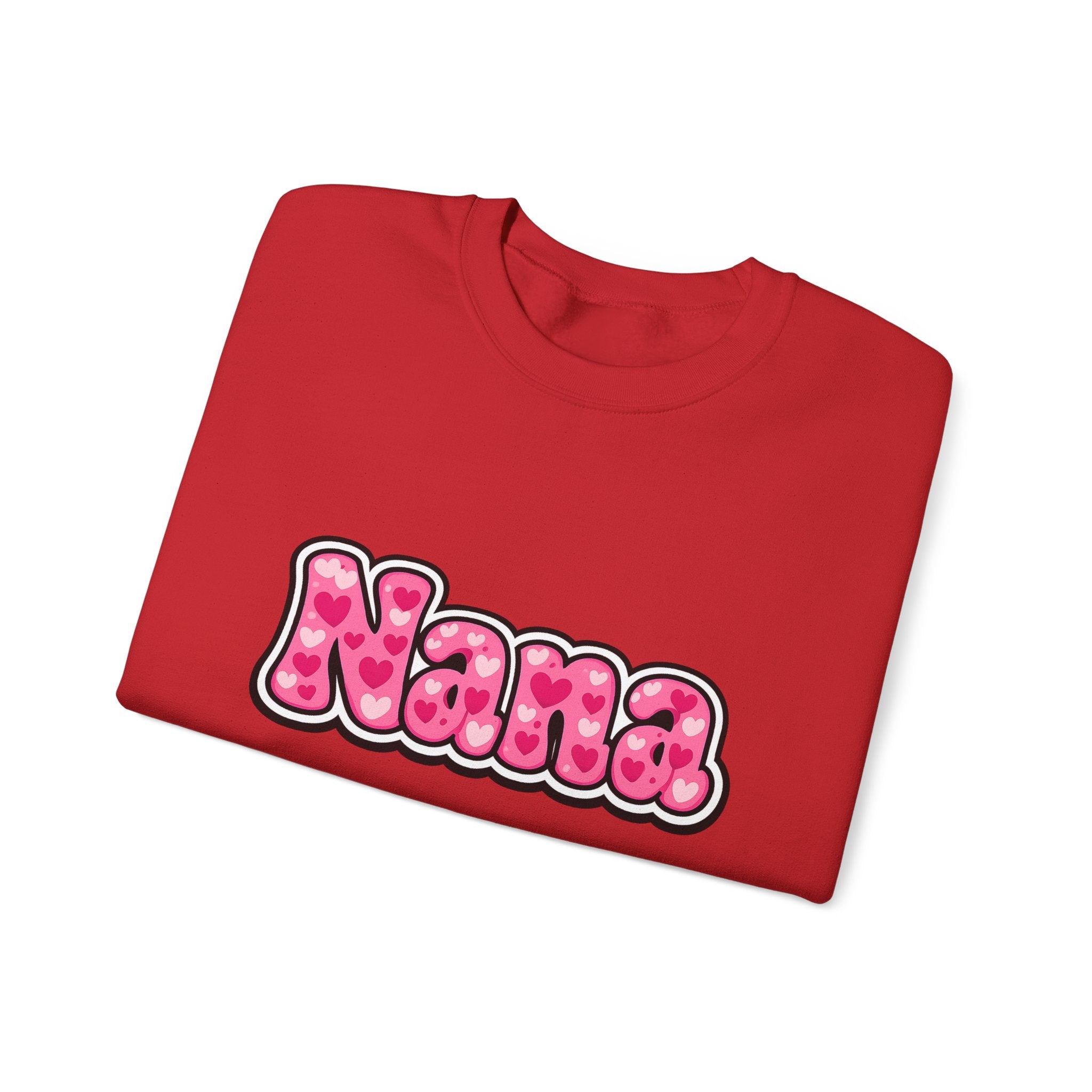 Nana Pink Bubble Text Sweatshirt — Cozy Grandma Gift