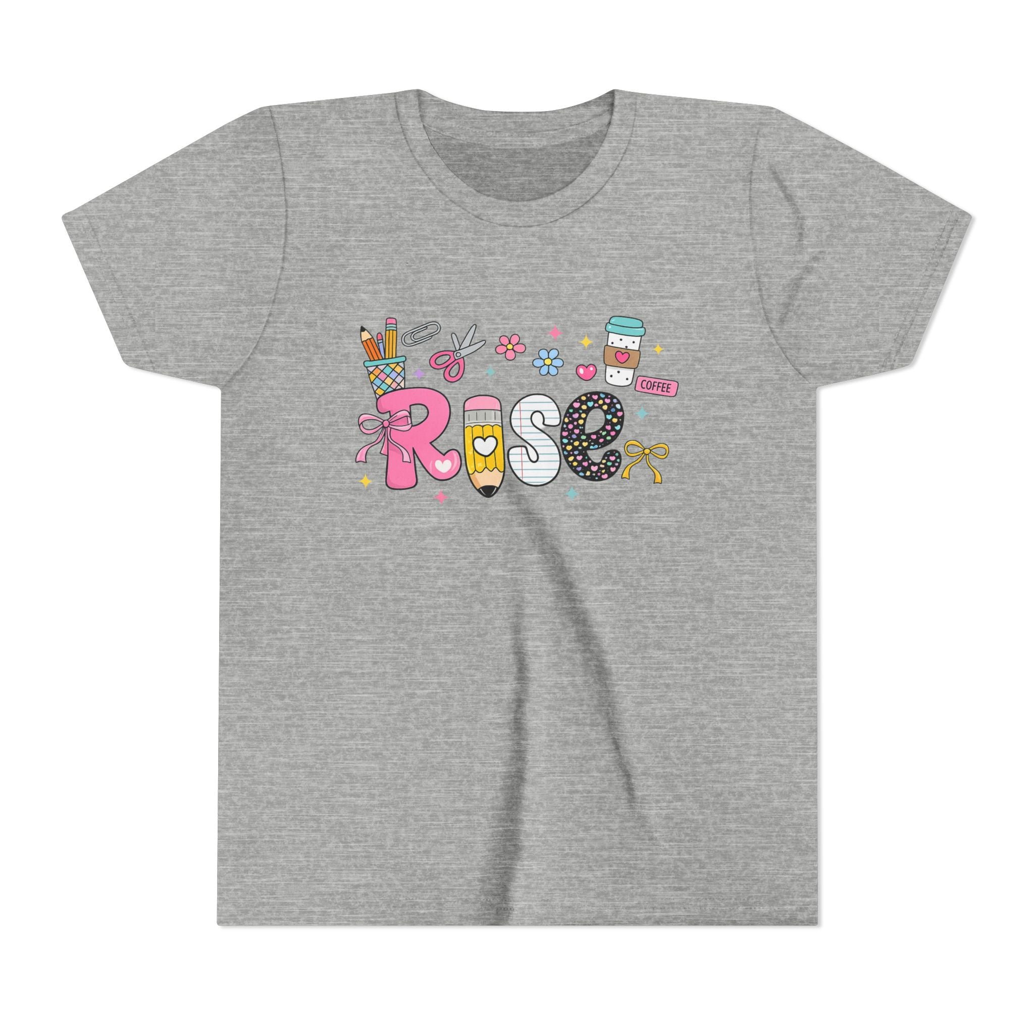 Youth Tee — Cute Personalized "Rose" Name Graphic Shirt for Kids