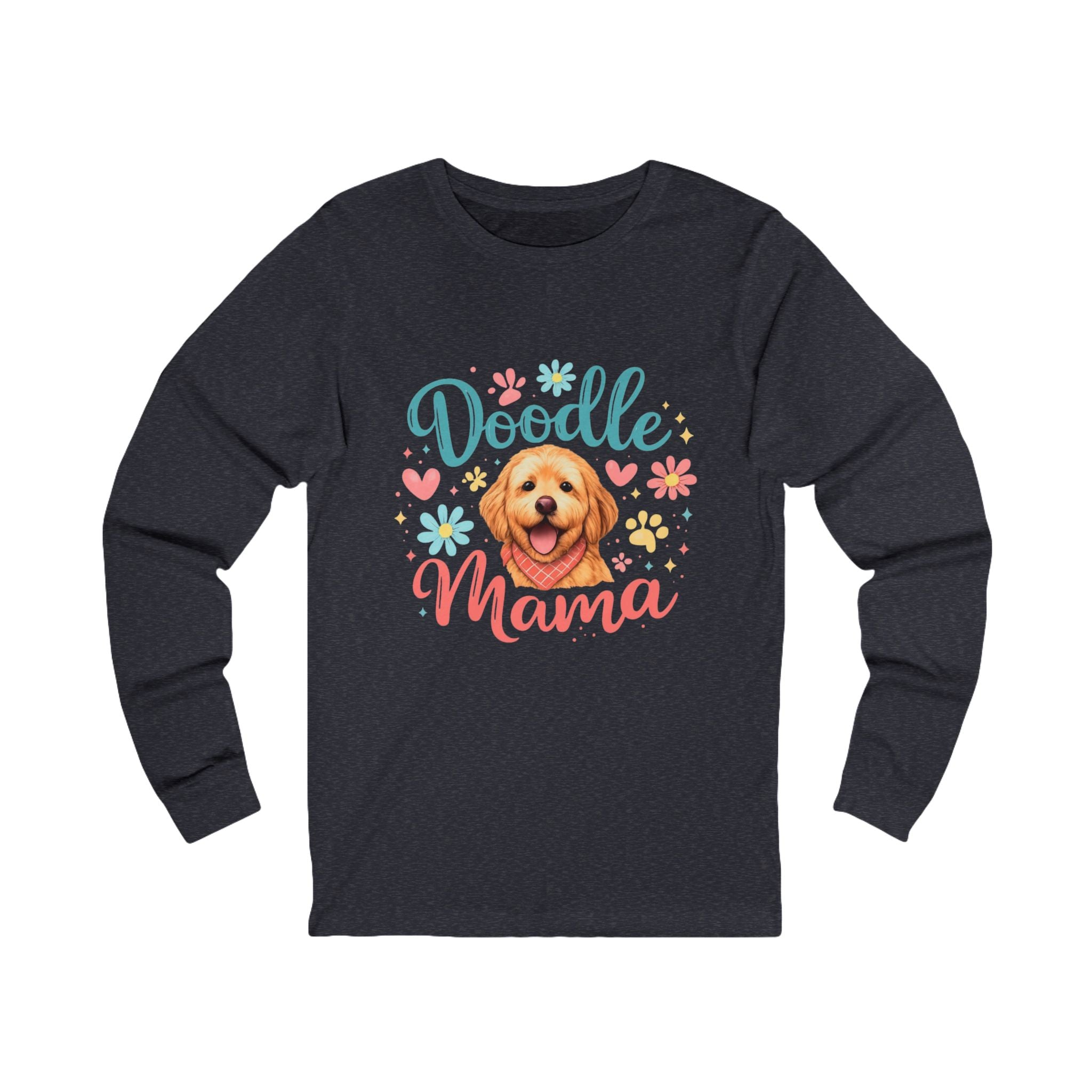 Doodle Mama Long Sleeve Tee — Cute Goldendoodle Dog Mom Shirt