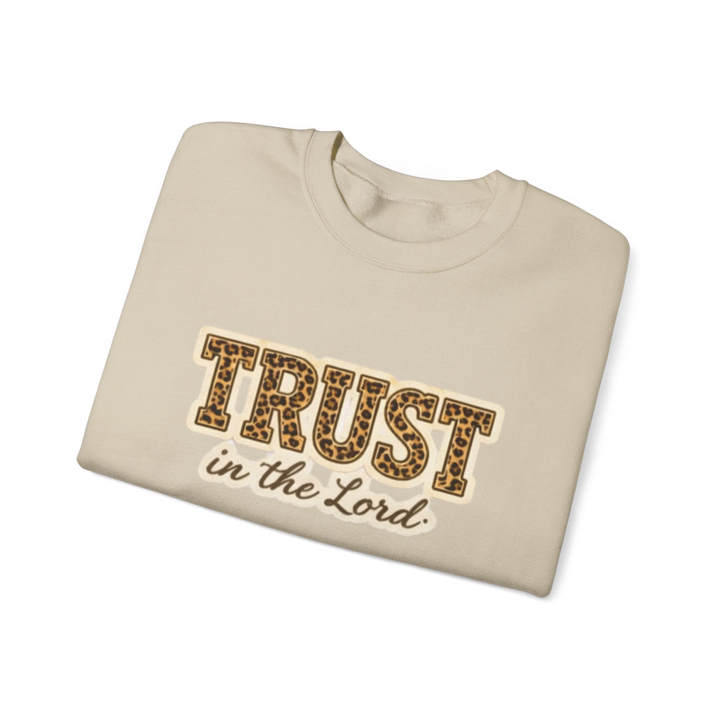 Trust in the Lord Crewneck Sweatshirt — Christian Faith Inspirational Pullover