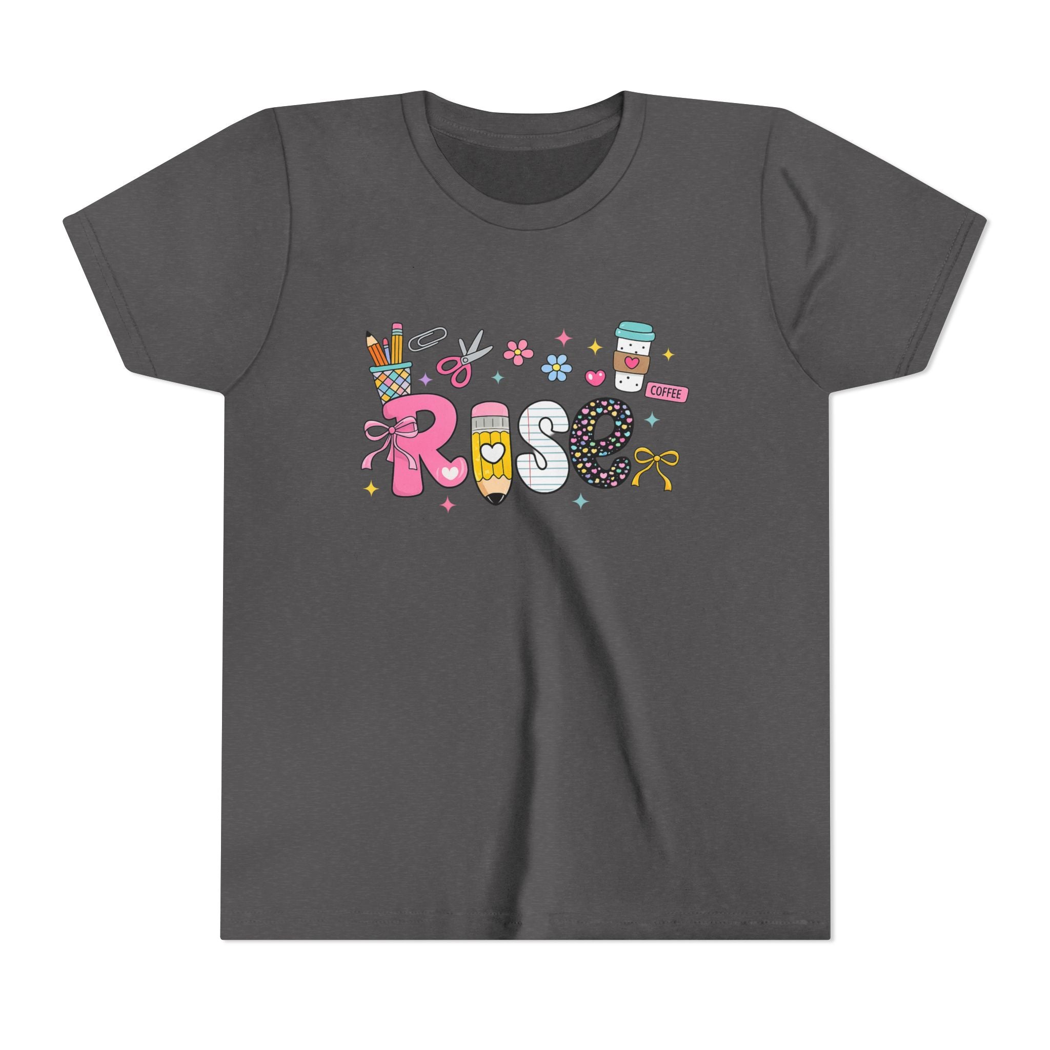 Youth Tee — Cute Personalized "Rose" Name Graphic Shirt for Kids