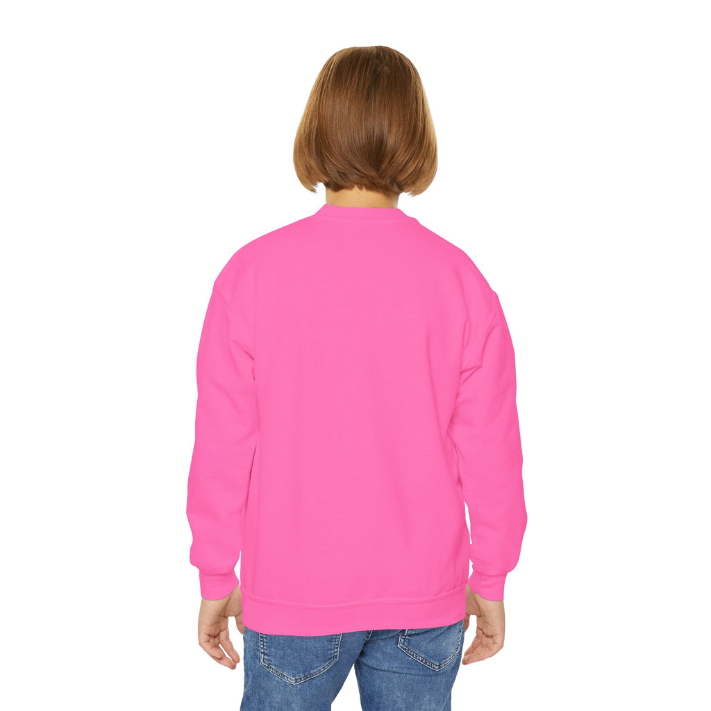 Youth 'Mini' Crewneck Sweatshirt — Leopard Bow Graphic