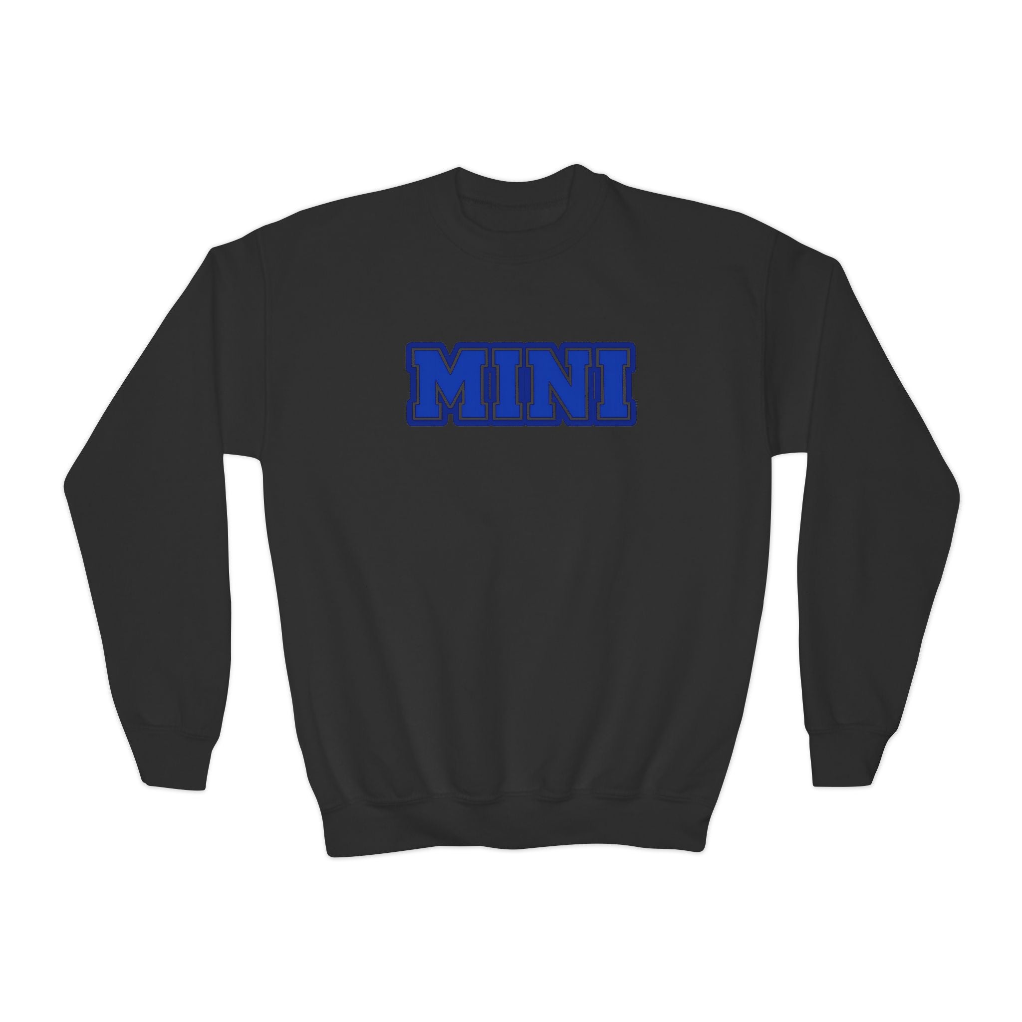 Youth Crewneck Sweatshirt — 'MINI' Varsity Letter Kids Pullover
