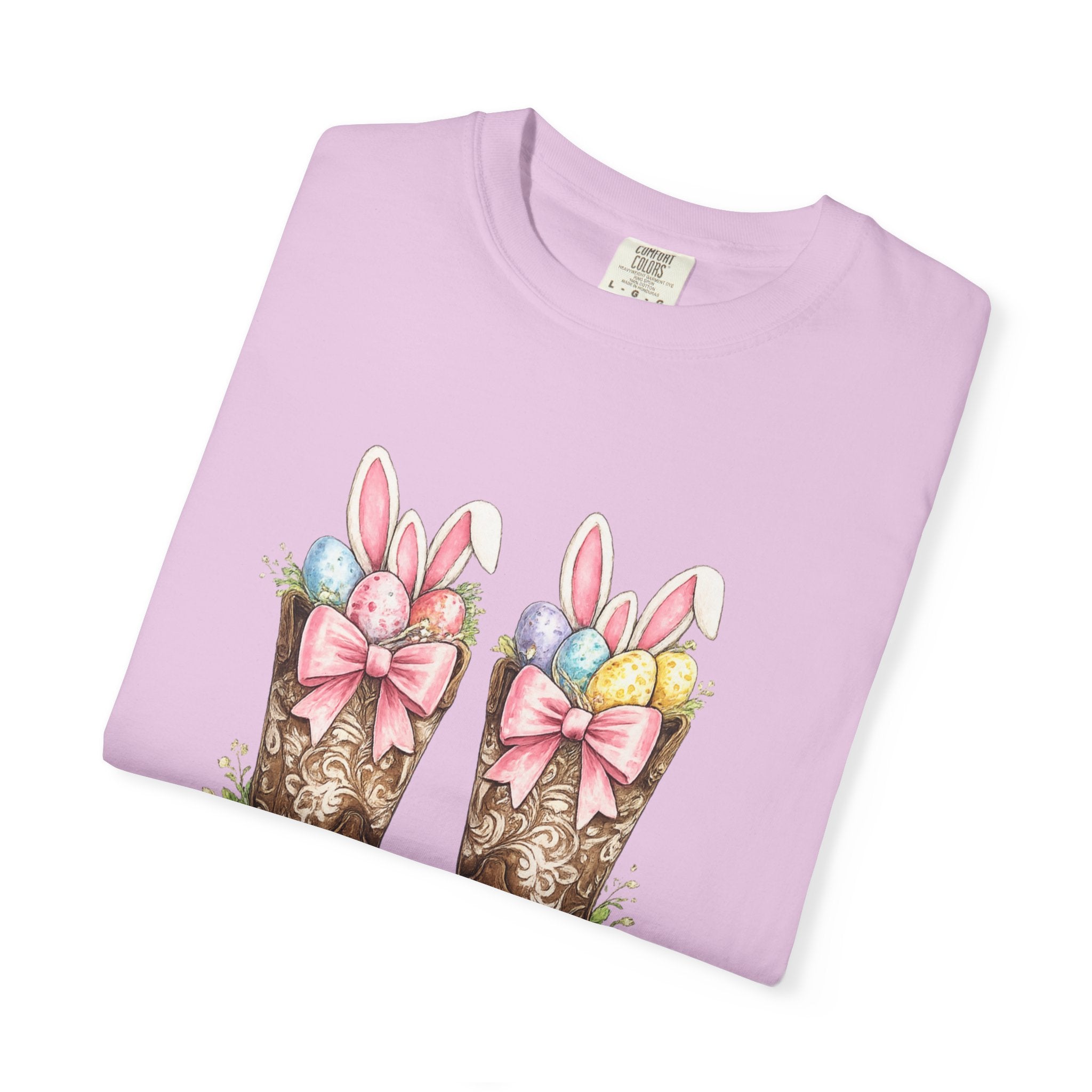 Howdy Easter Cowboy Boots T-Shirt — Western Easter Graphic Tee