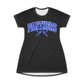 Panthers Cheer T-Shirt Dress — Athletic Team Spirit AOP Dress
