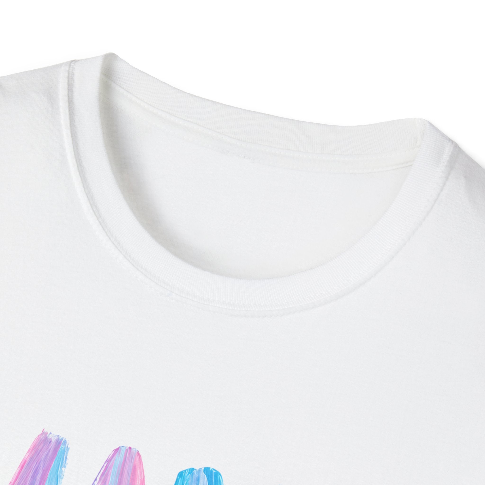 Mama Brushstroke T‑Shirt — Pastel Watercolor Mom Tee for Mother’s Day