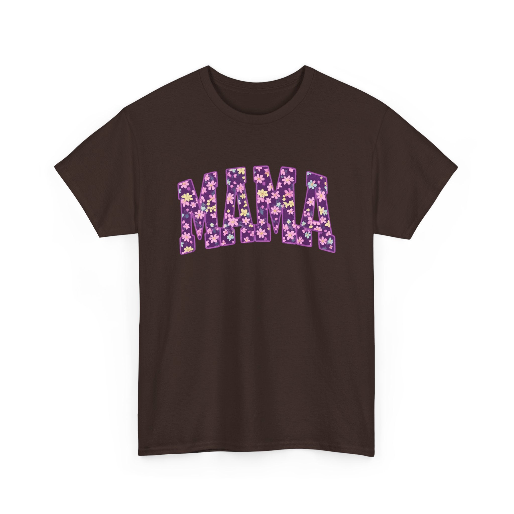 Mama Floral Tee — Purple Flower Mom Shirt for Mother's Day & Everyday