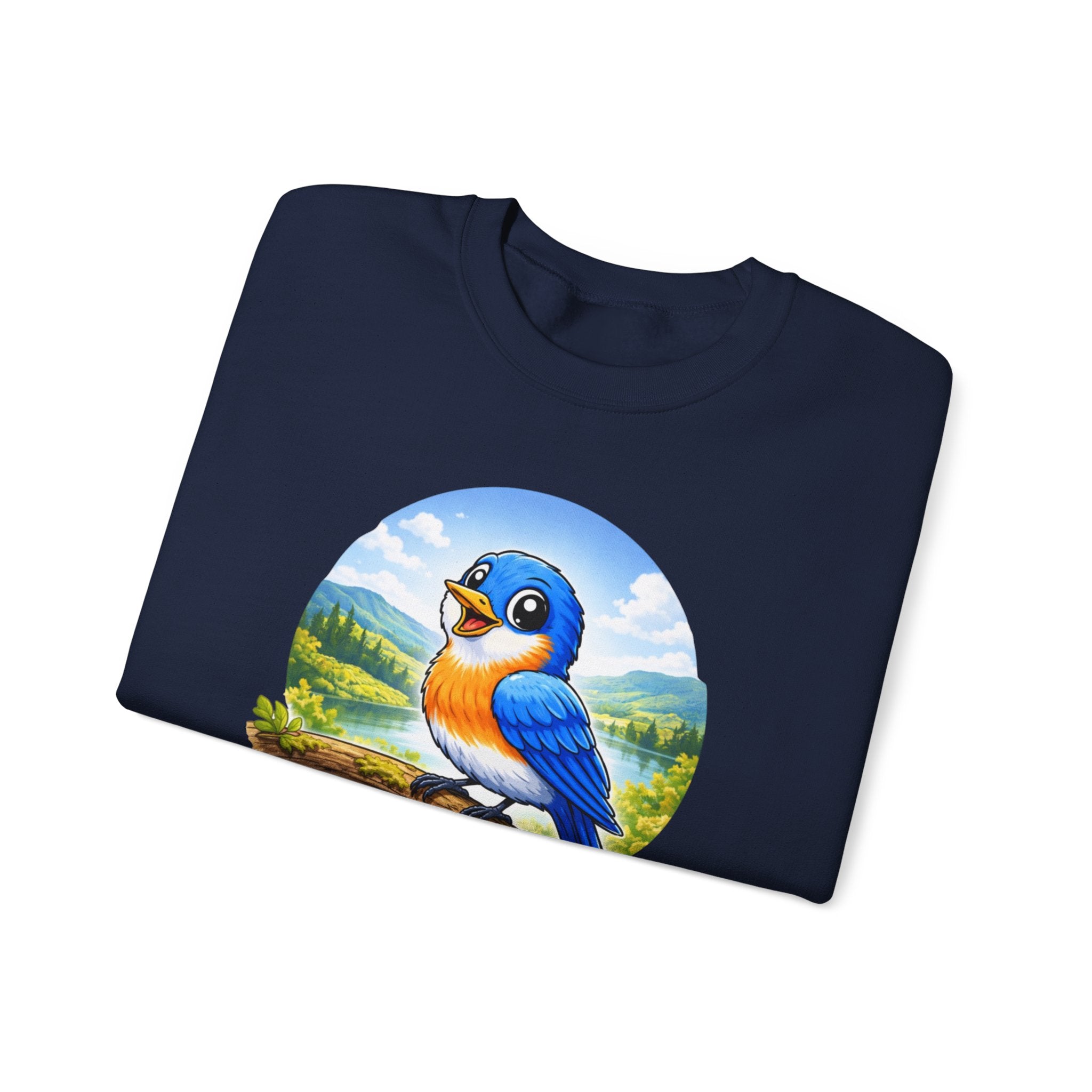 Bluebird Crewneck Sweatshirt — Copeland Bluebirds Vintage School Mascot Design