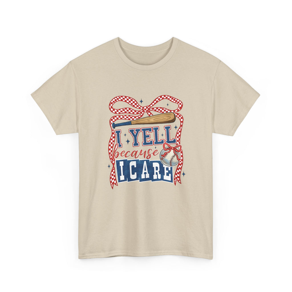 T-Shirt - I Yell Because I Care Patriotic Teacher Appreciation Tee