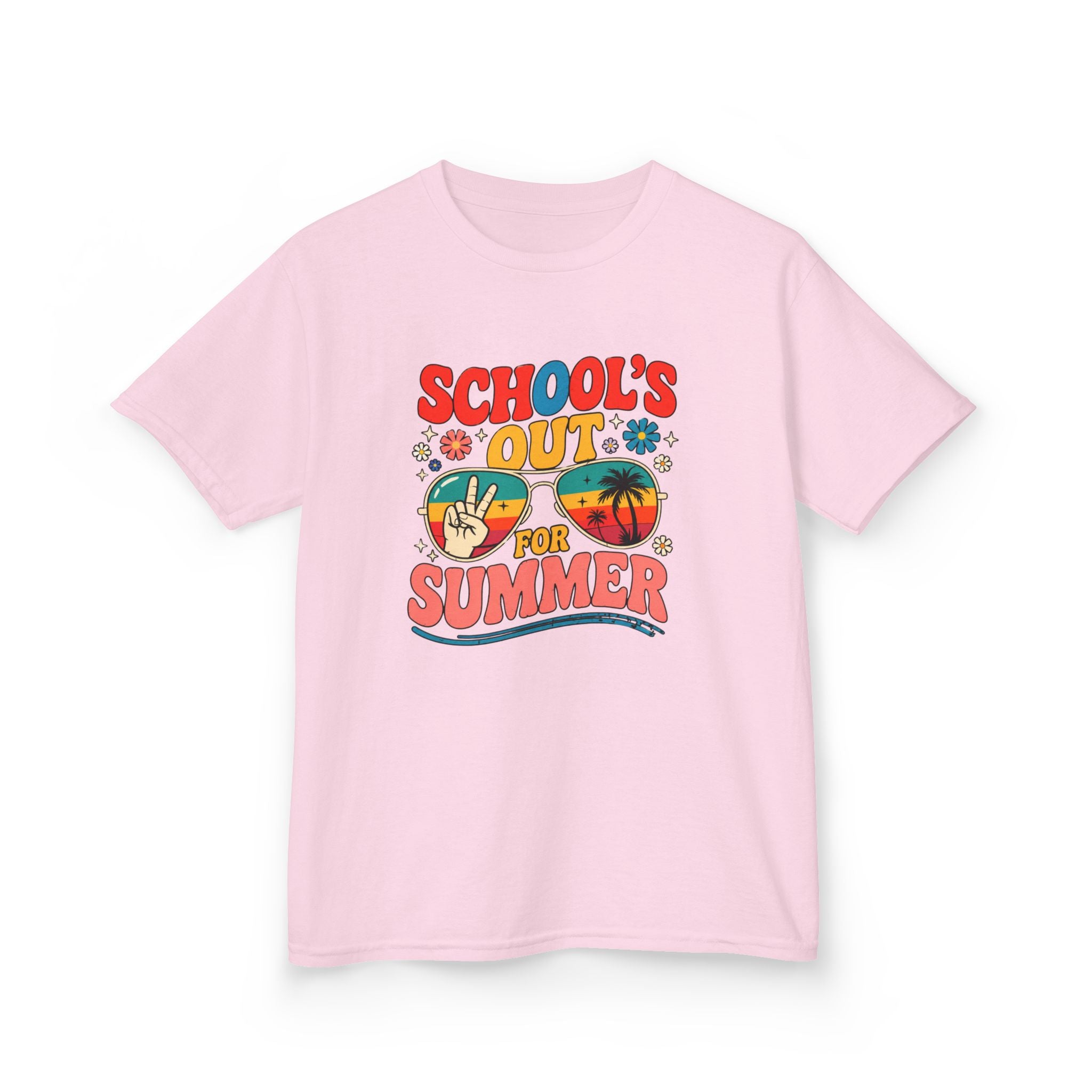 School's Out for Summer Kids T‑Shirt — Retro Beach Vacation Tee