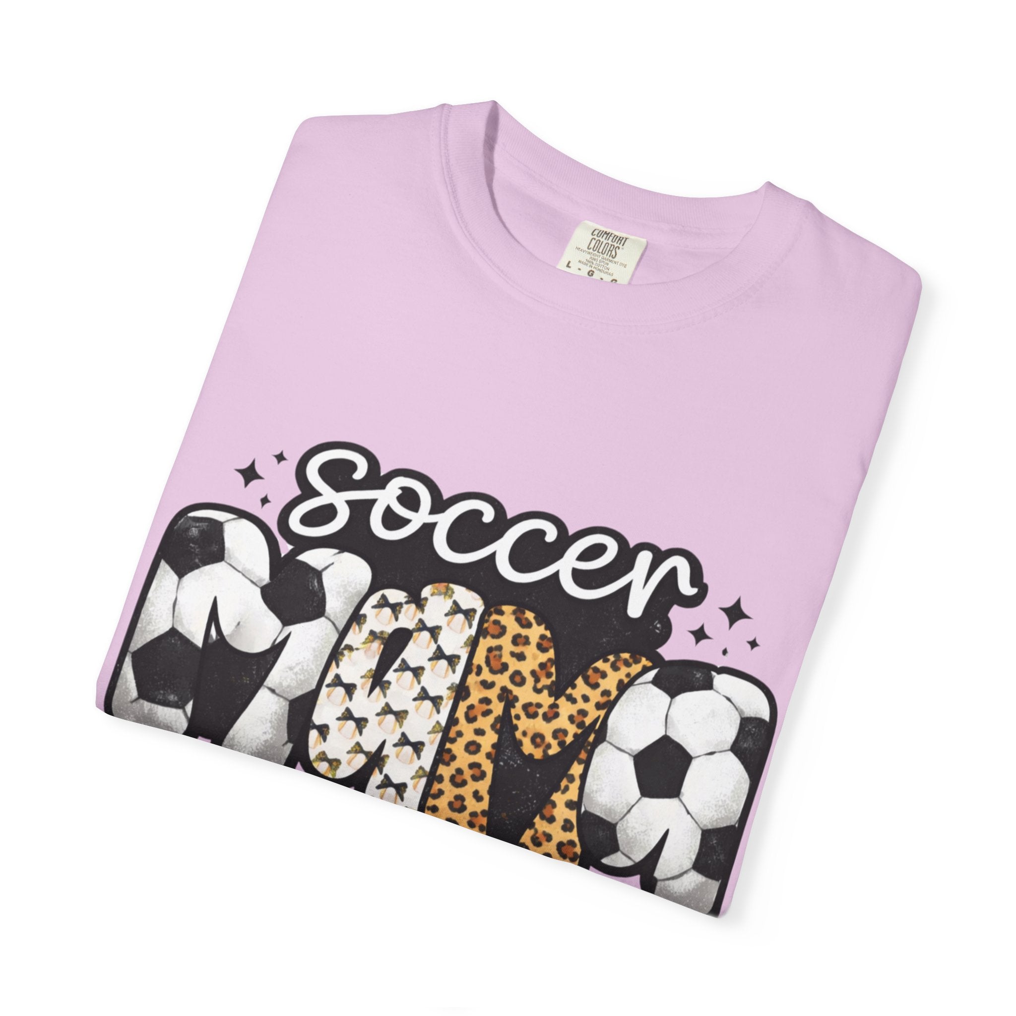 Soccer Mom T-Shirt — Leopard & Ball Graphic Tee for Soccer Moms