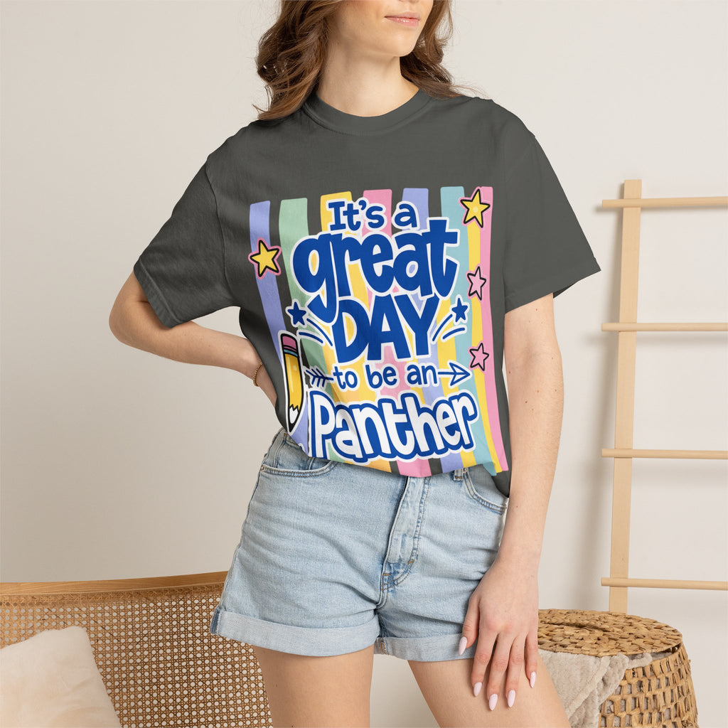It’s a Great Day to Be a Panther T-Shirt — Cute Retro School Spirit Tee
