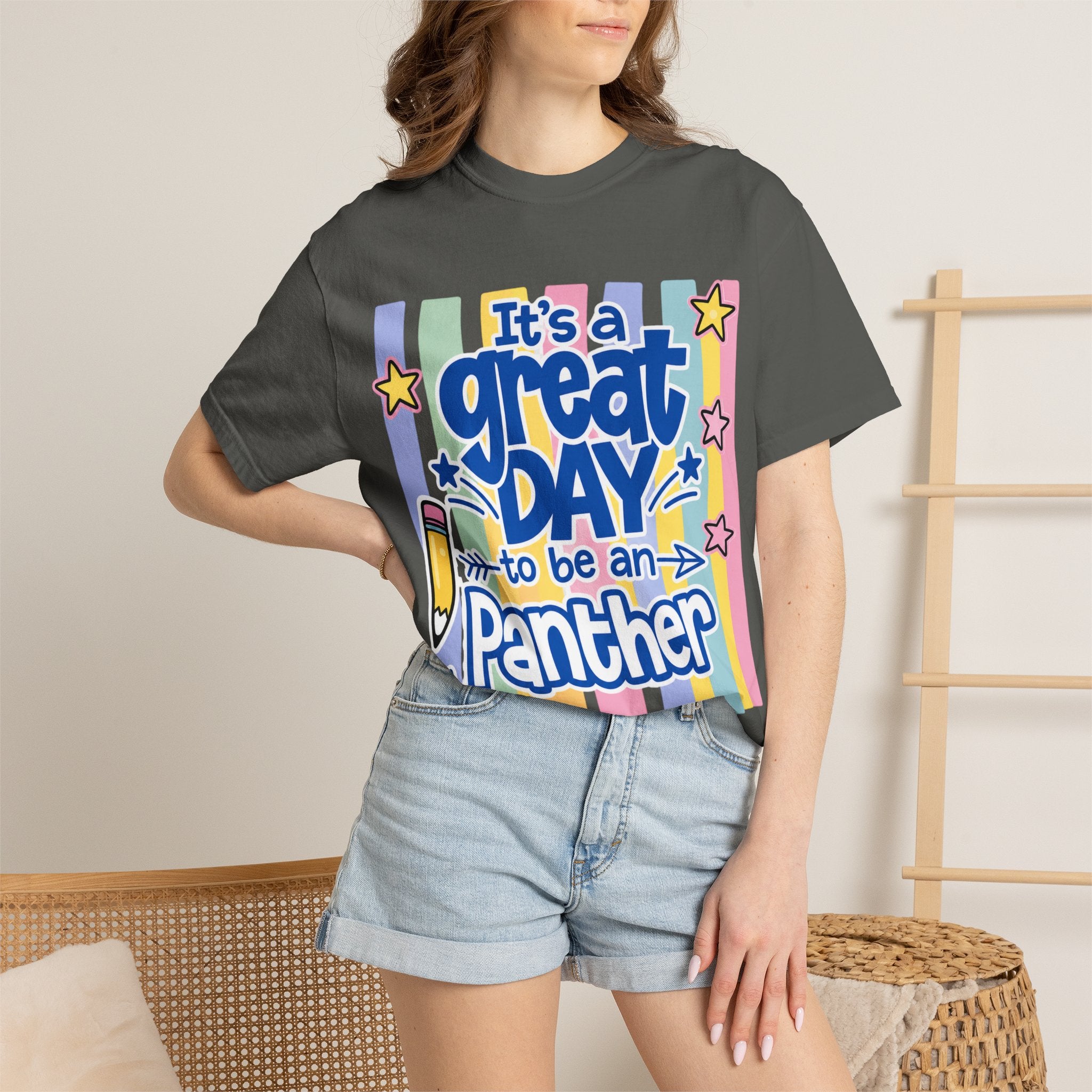 It’s a Great Day to Be a Panther T-Shirt — Cute Retro School Spirit Tee